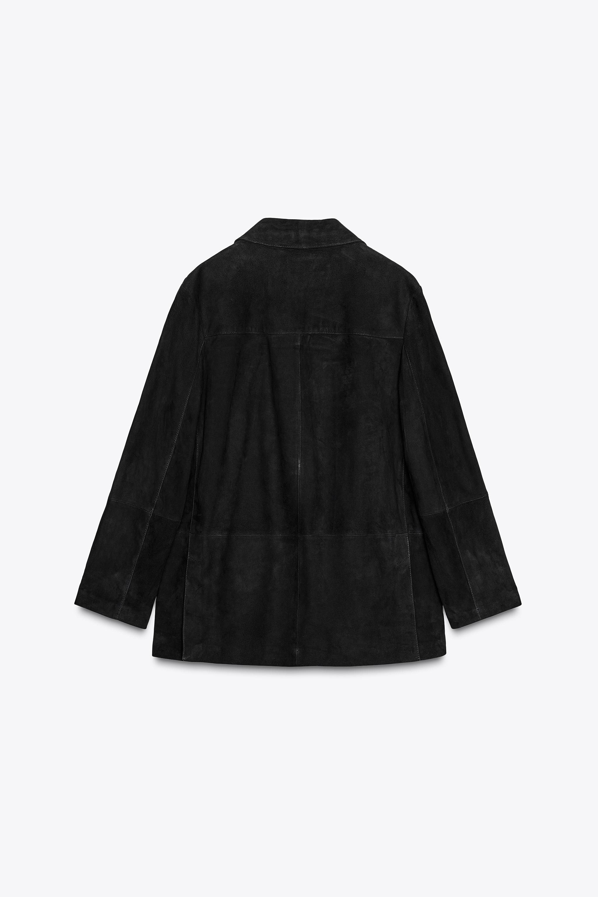 LIMITED EDITION ZW COLLECTION 100% SUEDE OVERSIZE BLAZER
