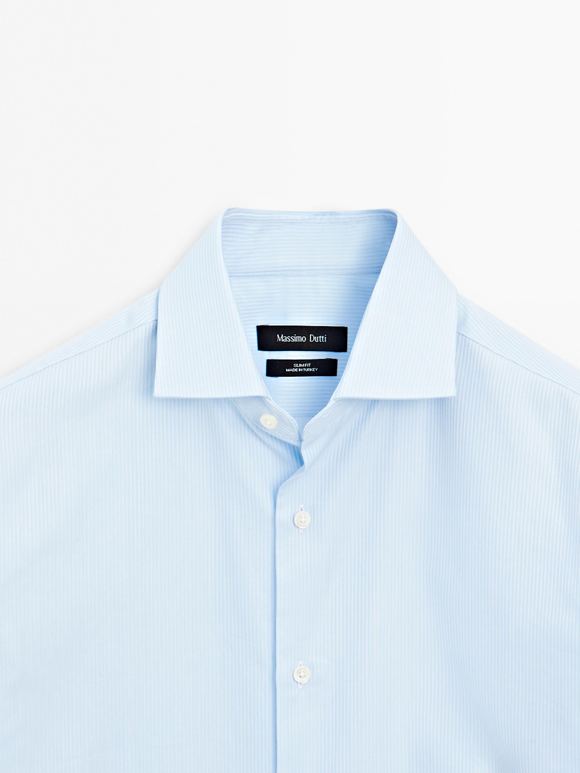 Slim fit striped shirt