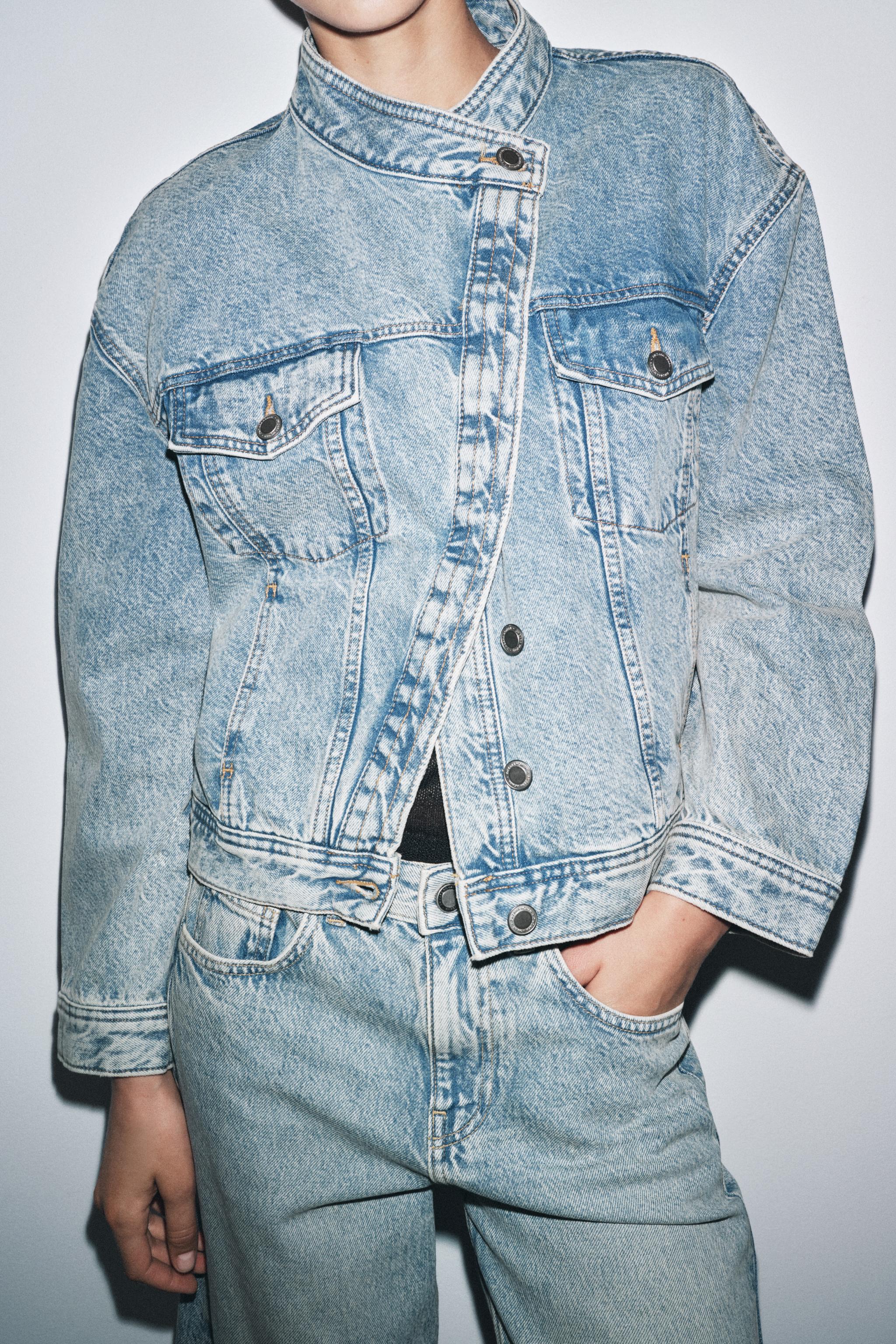 ZW COLLECTION CROSSOVER DENIM JACKET