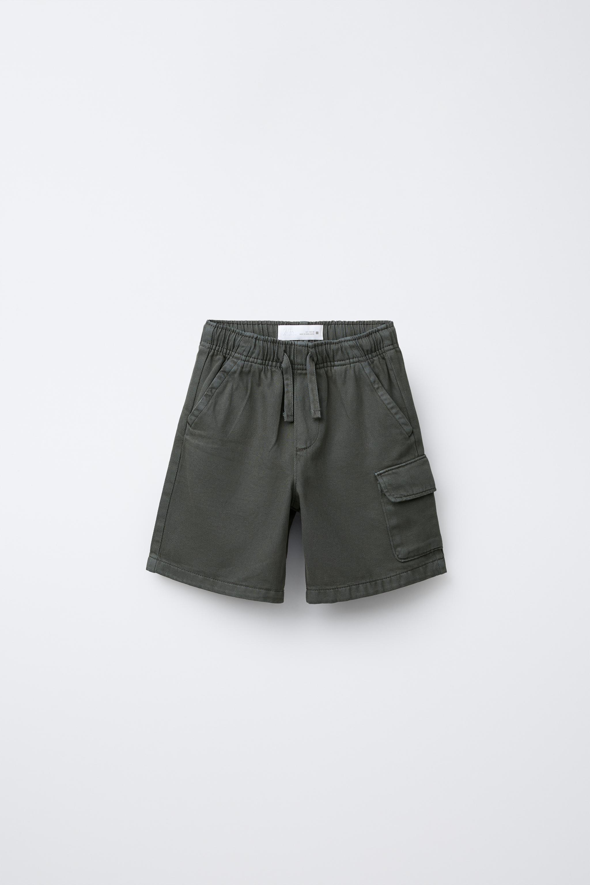 FLOWY STRAIGHT CARGO SHORTS
