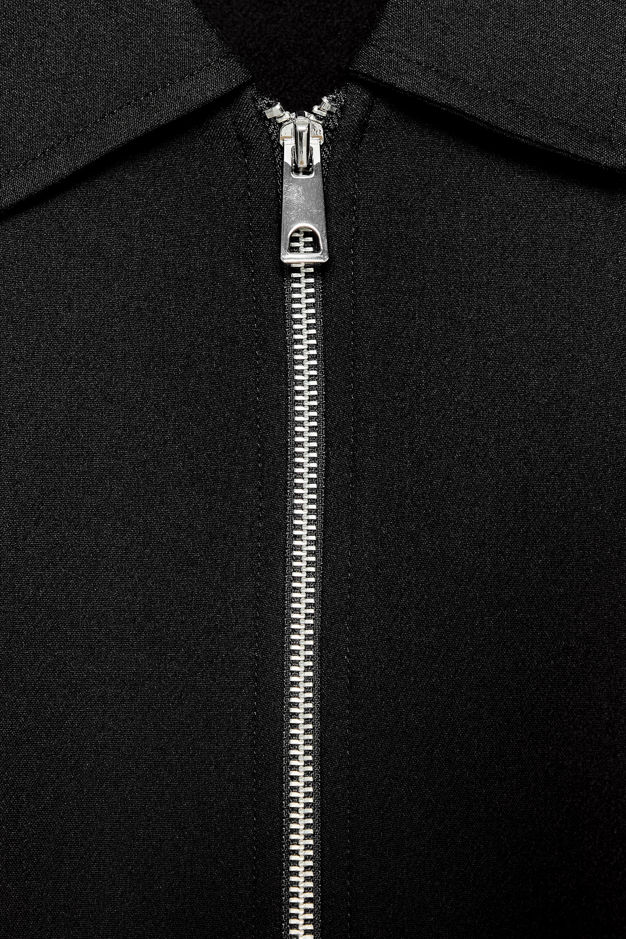 PUFFED ZIPPERED BOMBER JACKET