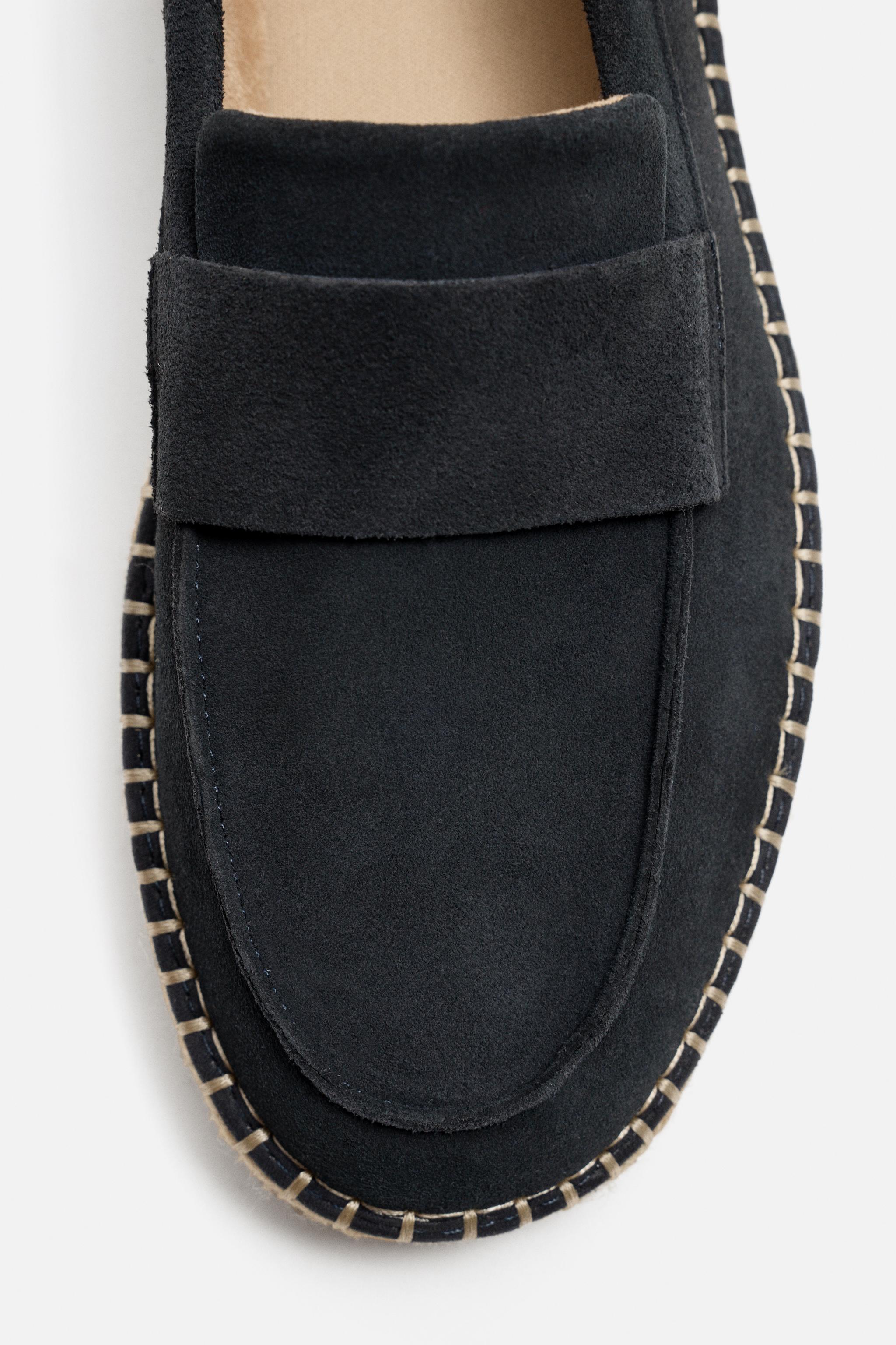 LEATHER PENNY KEEPER ESPADRILLES