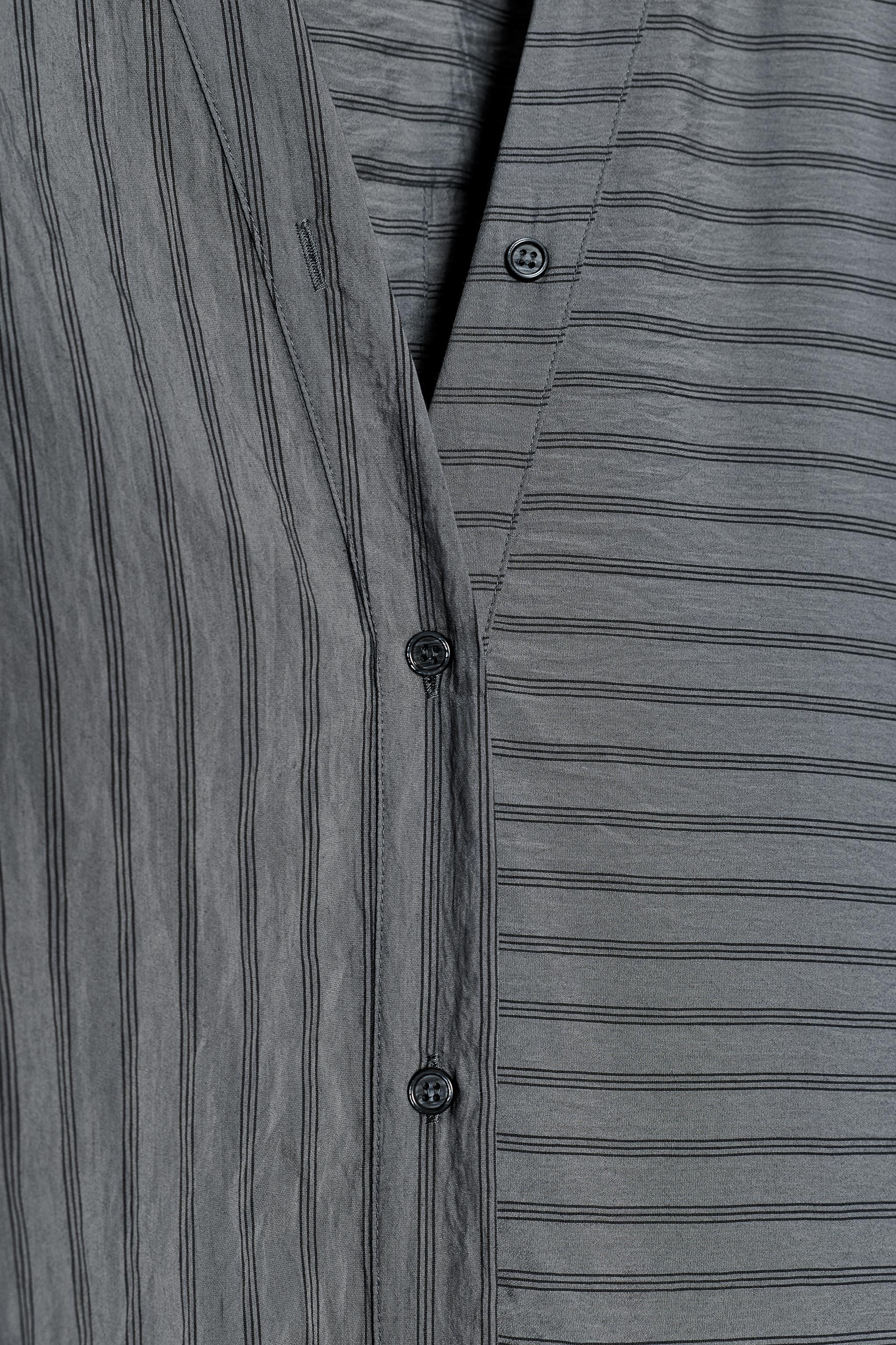 STRIPED SHIRT DRESS ZW COLLECTION