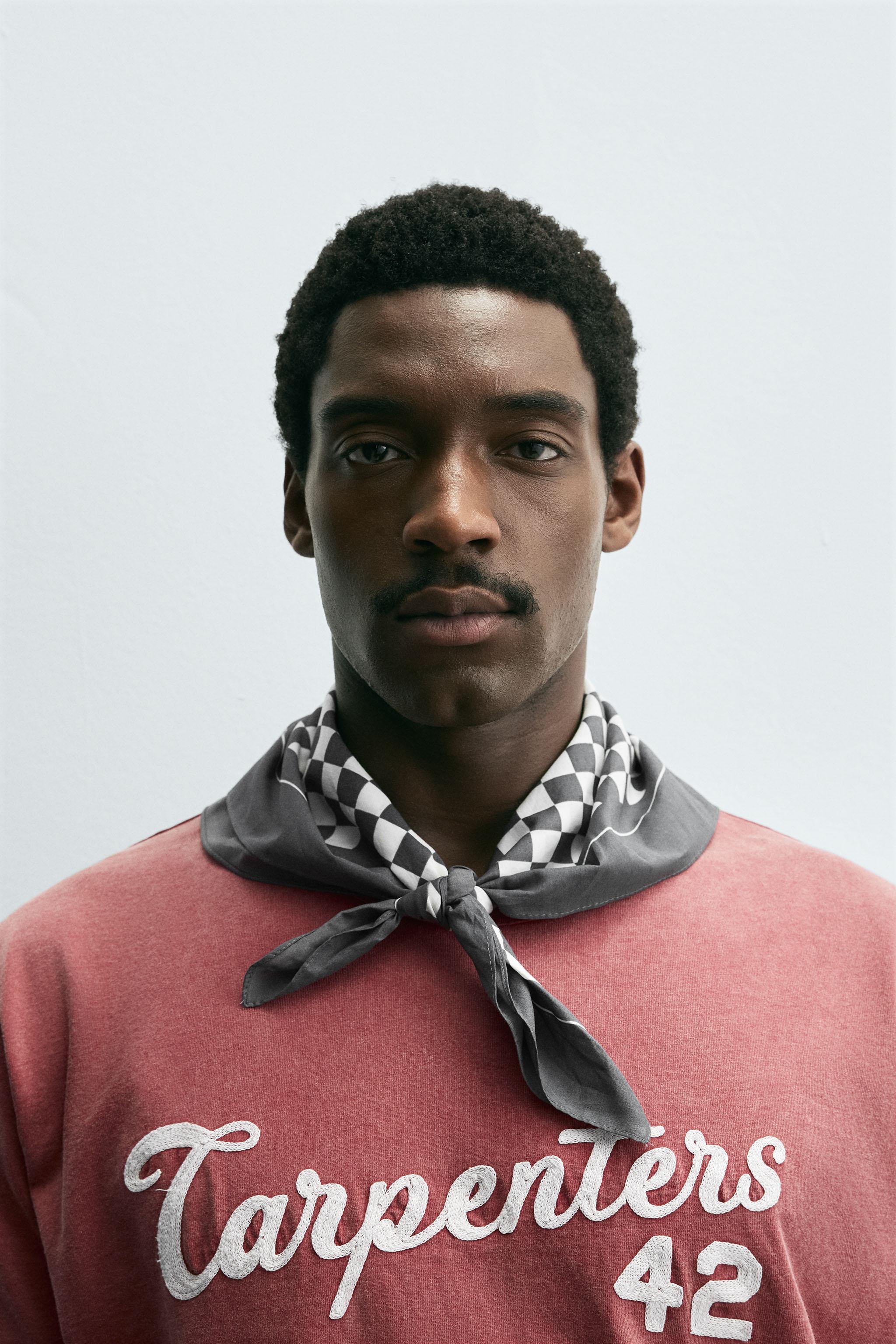 CHECKERED PRINT BANDANA