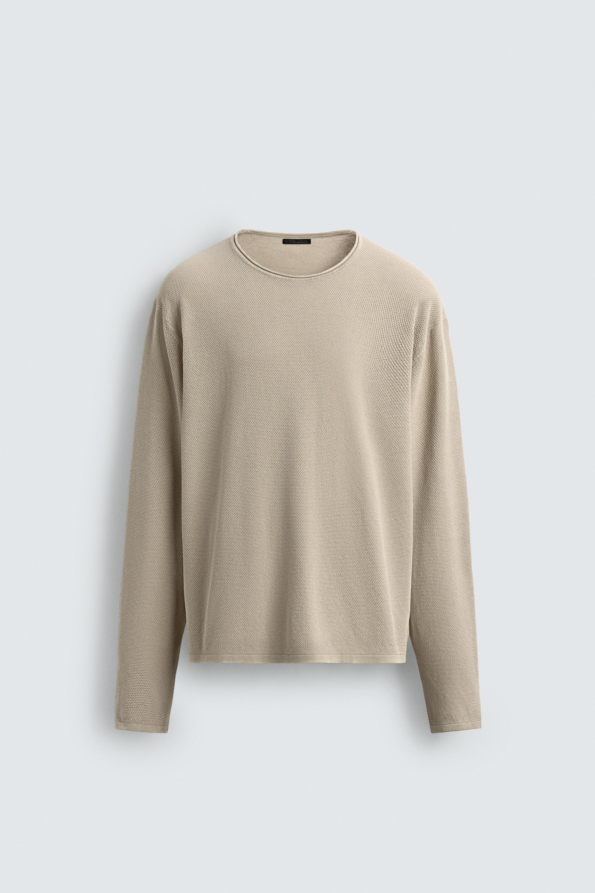 WASHED TEXTURED SWEATER