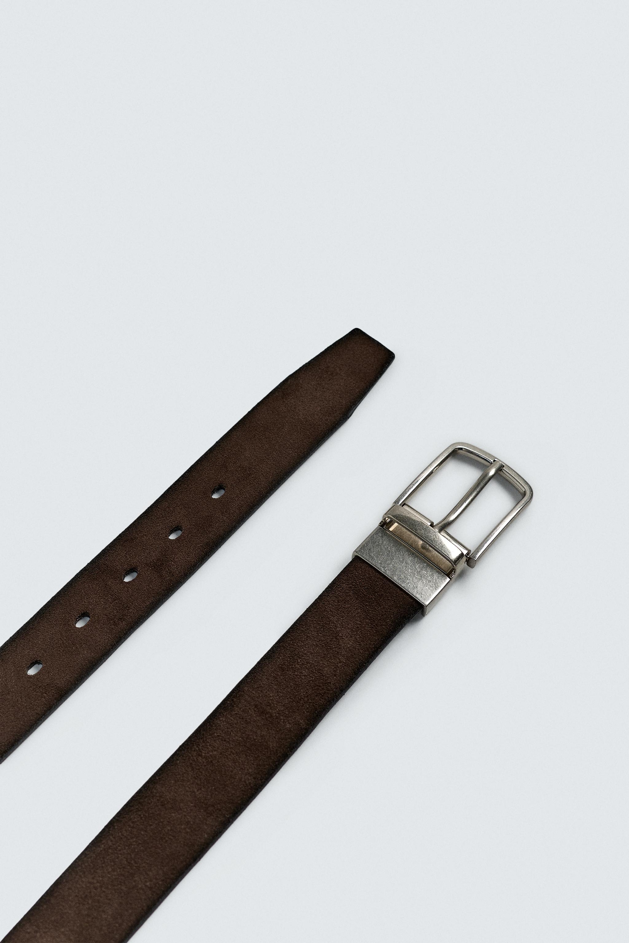 REVERSIBLE SUEDE LEATHER BELT