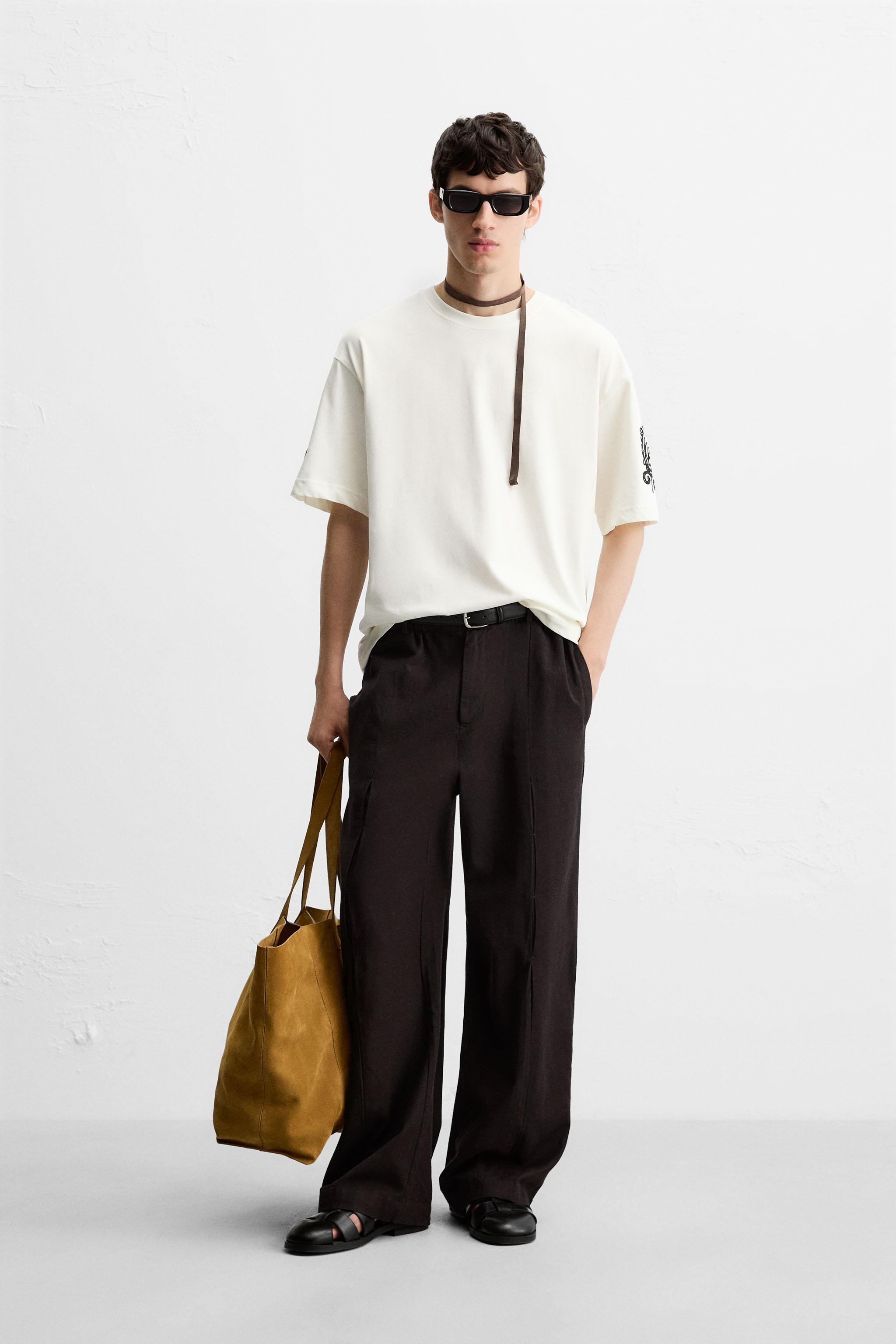 CONTRAST EMBROIDERY SHIRT