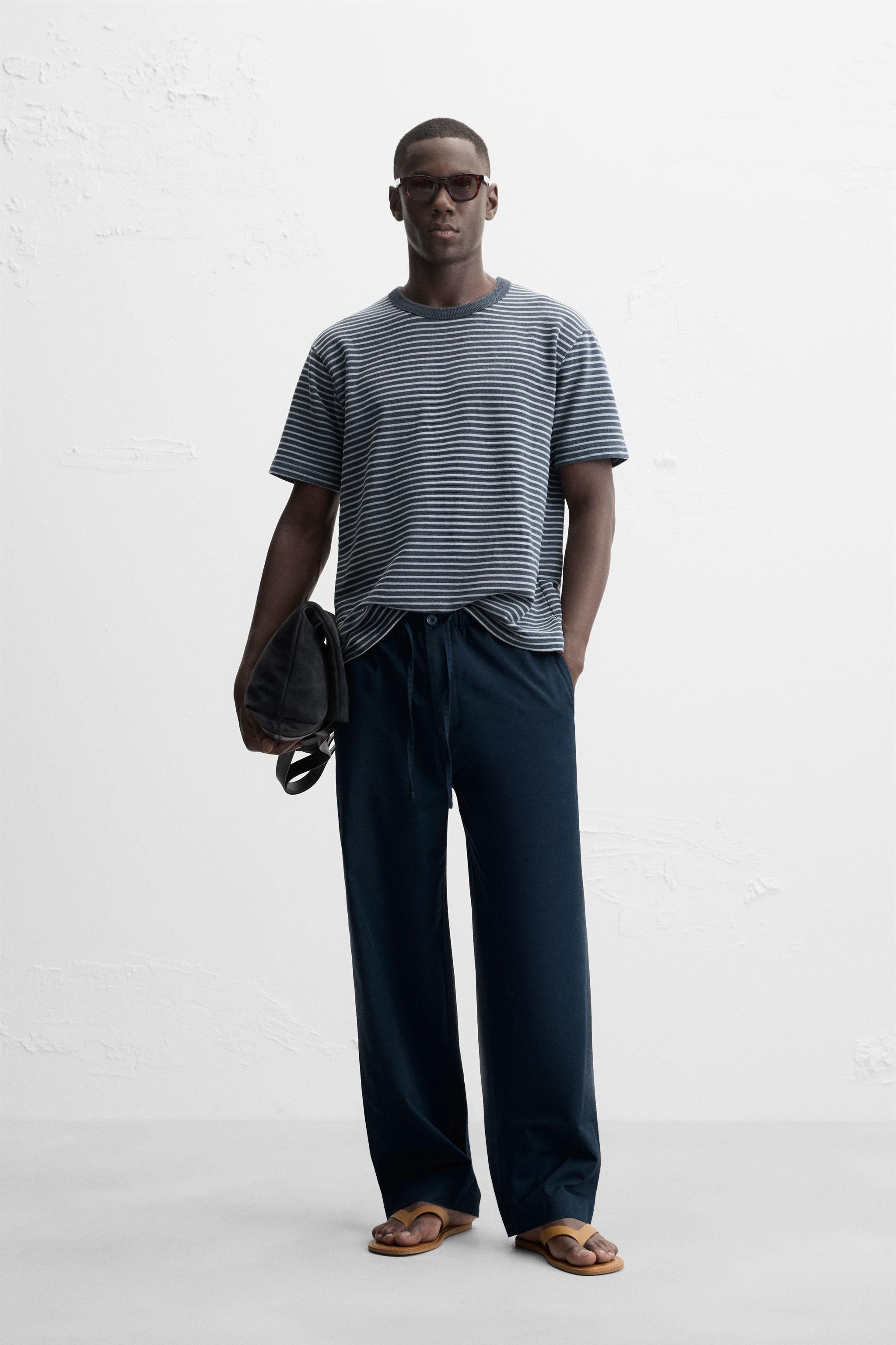 RELAXED STRAIGHT FIT PANTS