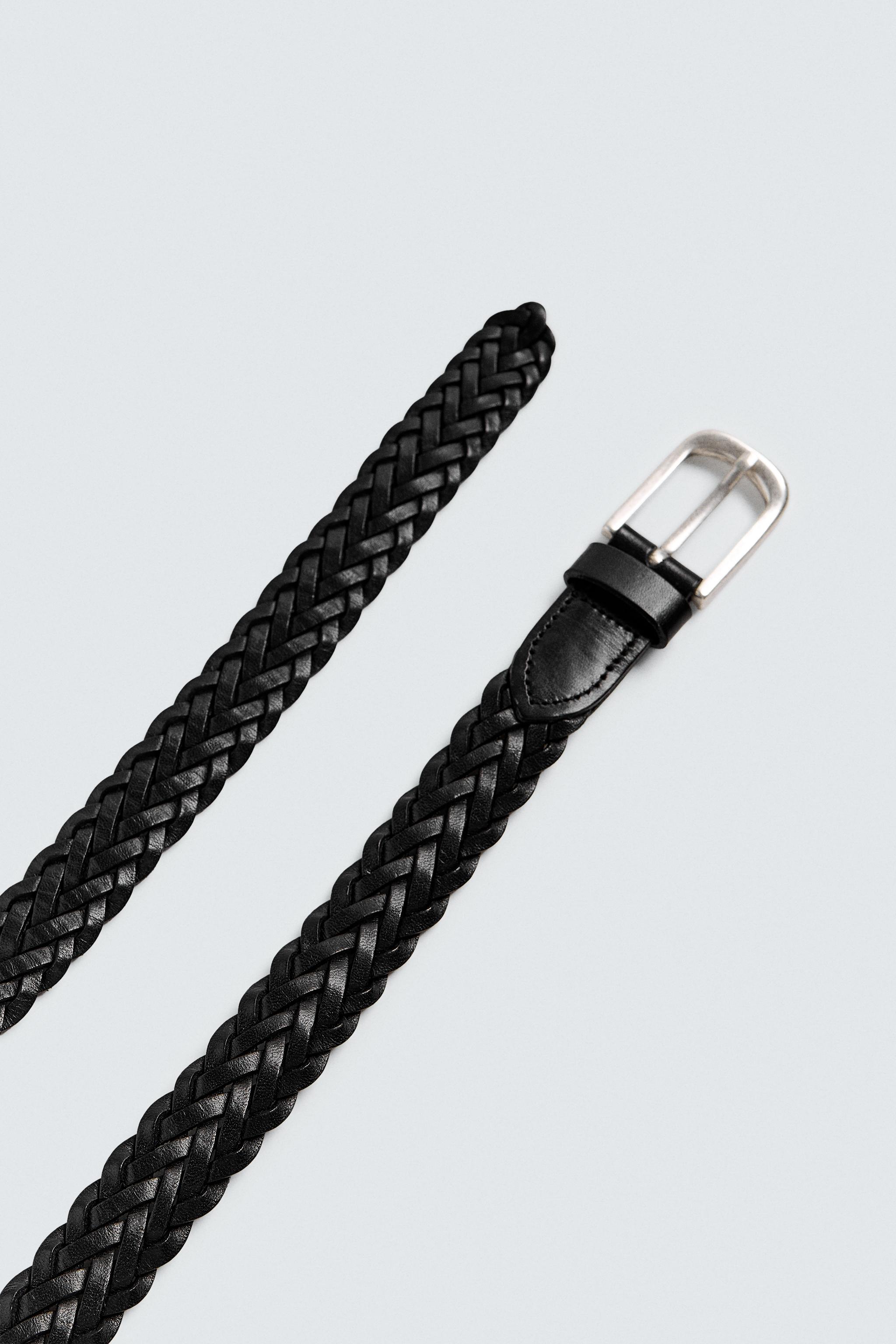 BRAIDED LEATHER BELT