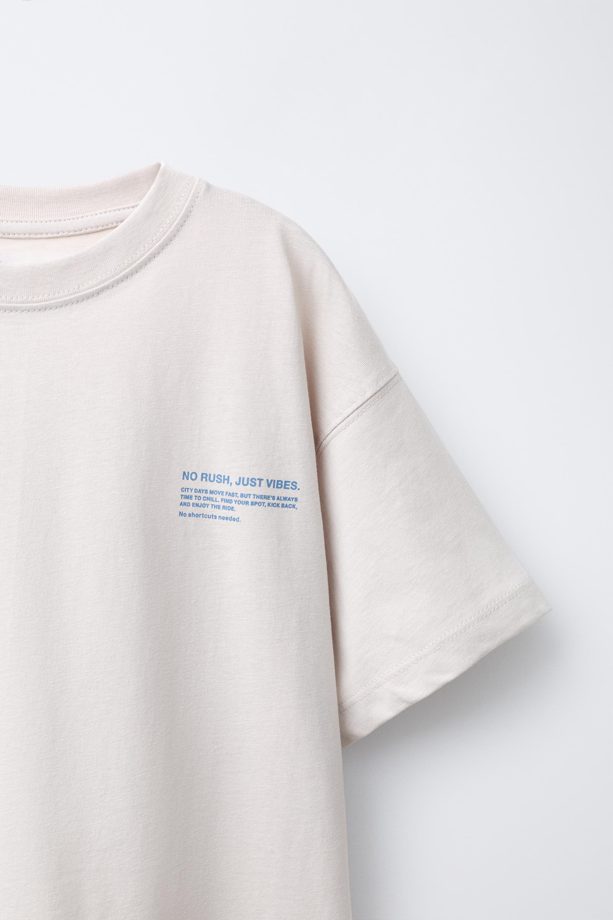 TWO-PACK OF TEXT PRINT T-SHIRTS