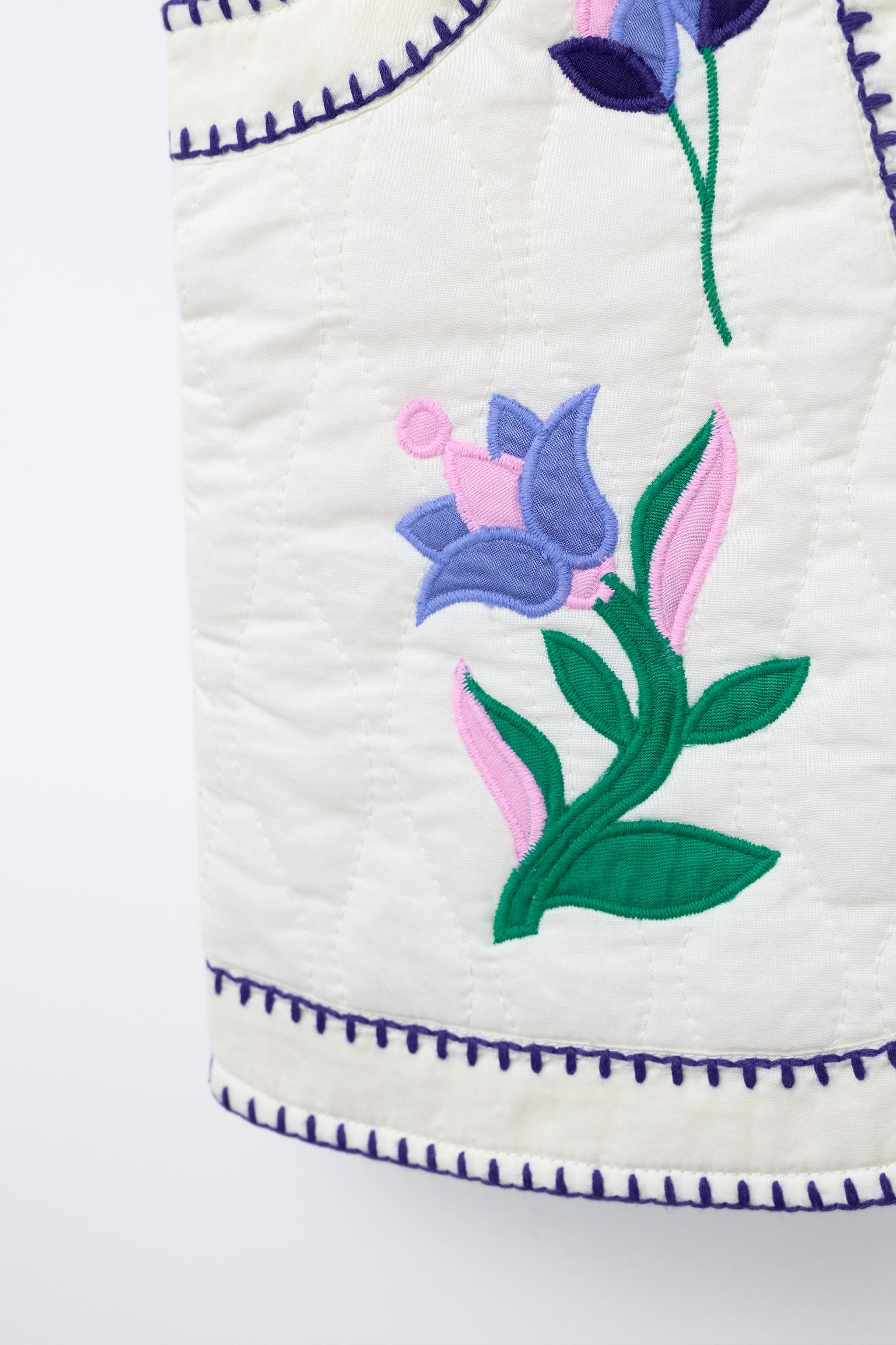 TULIP EMBROIDERY VEST