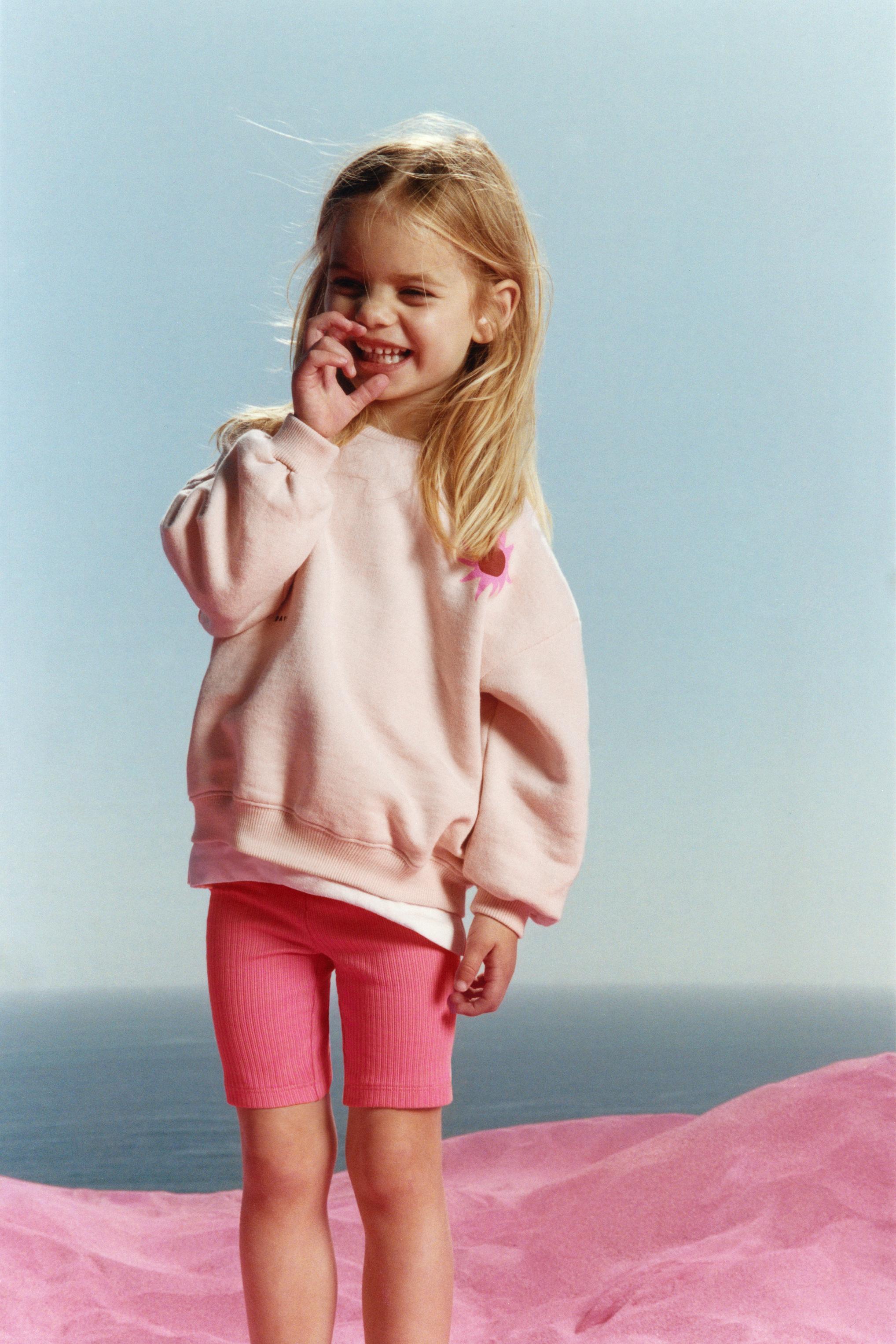 RIB-KNIT BIKE SHORTS