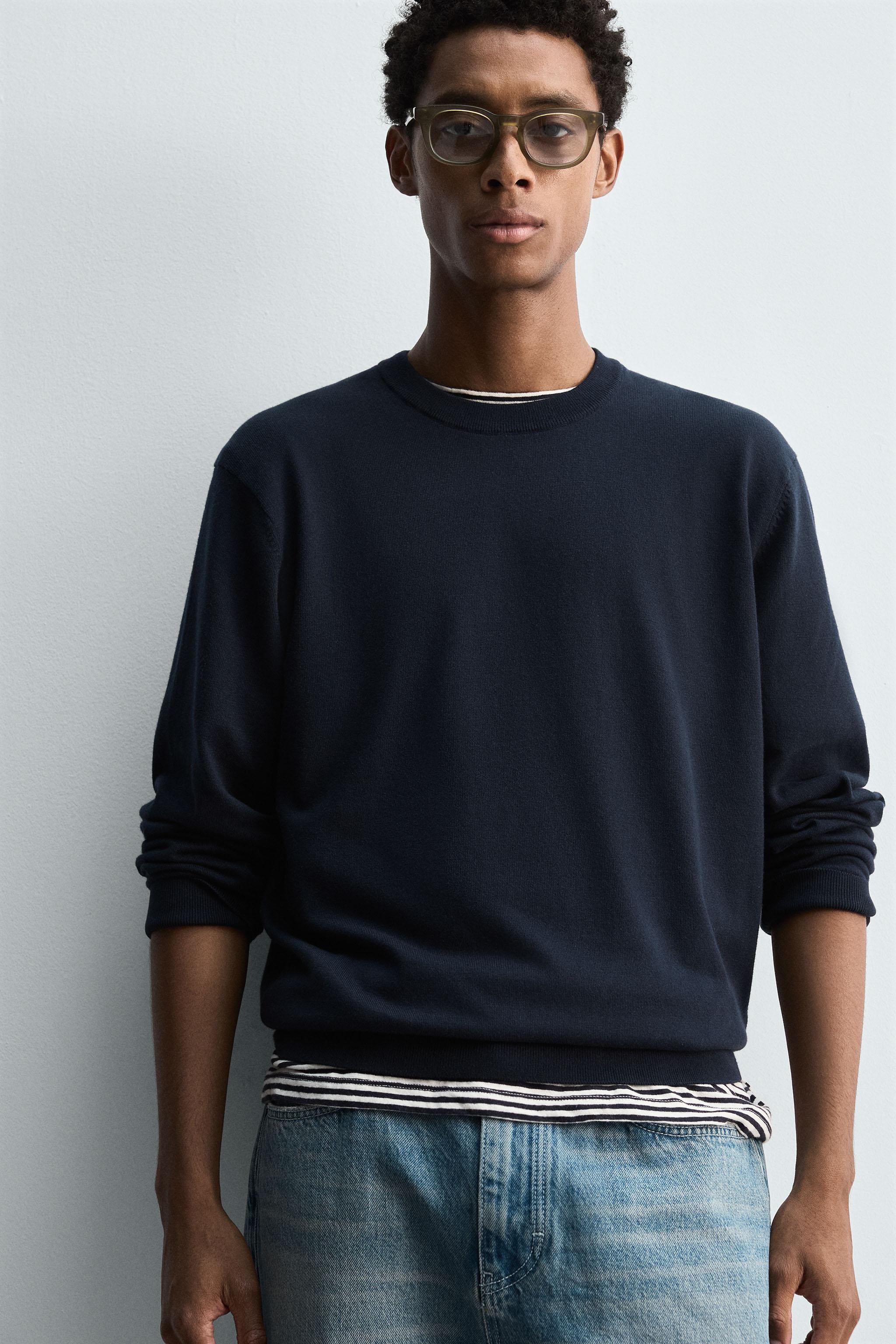 COTTON TEXTURED SWEATER