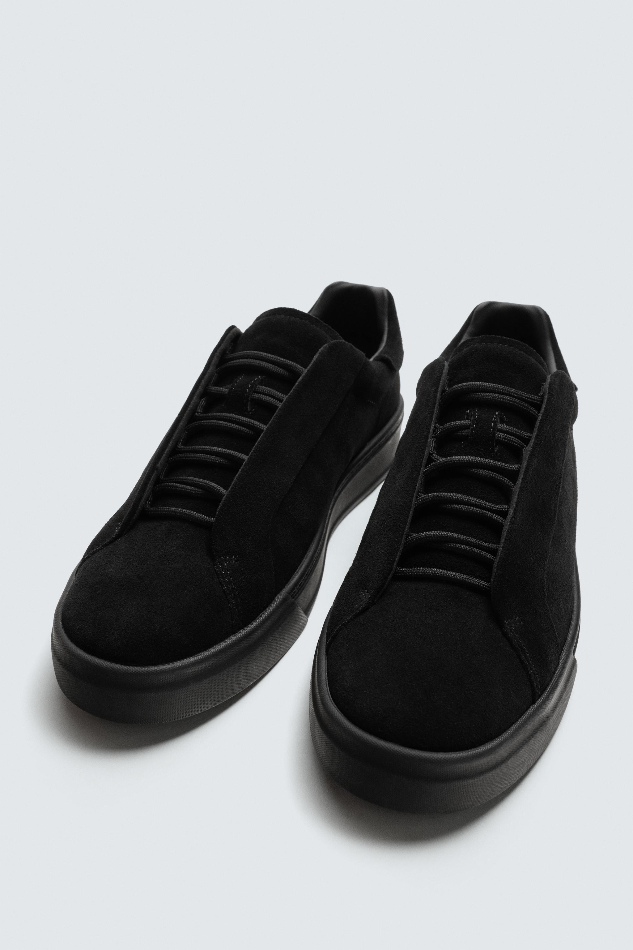 MONOCHROME LEATHER SNEAKERS