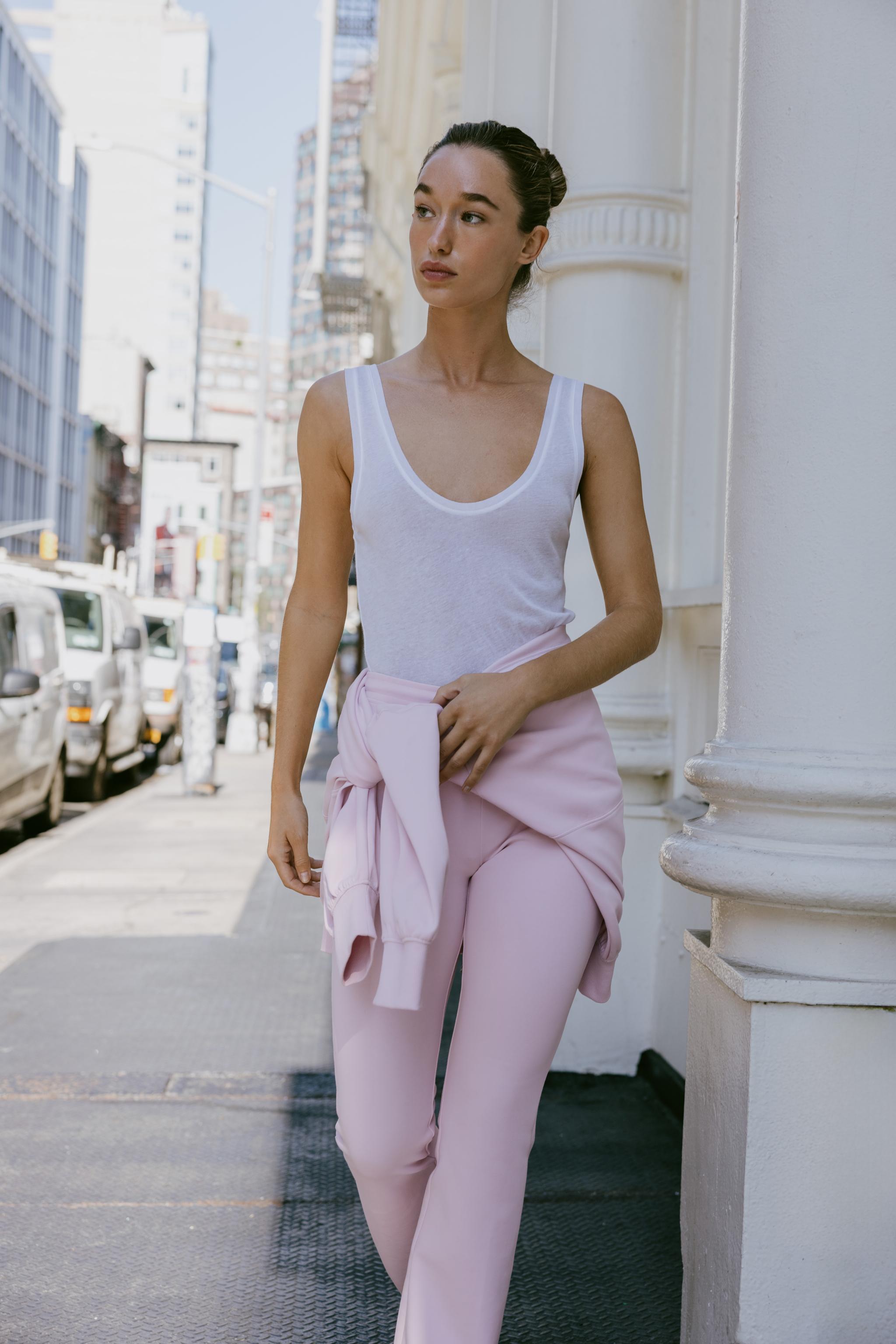 INTERLOCK FLARE PANTS