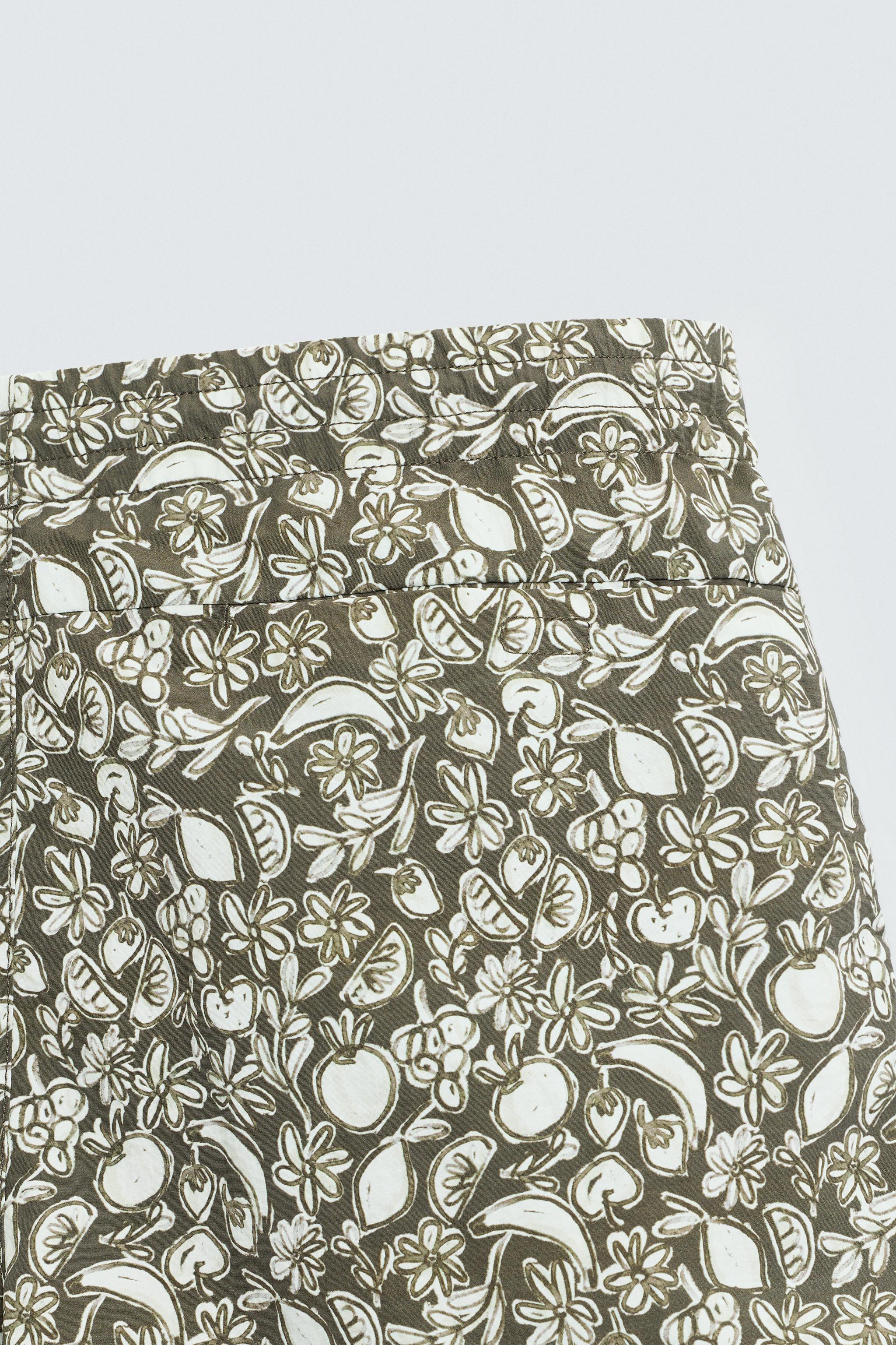 FRUIT PRINT MID-LENGTH SWIMSUIT