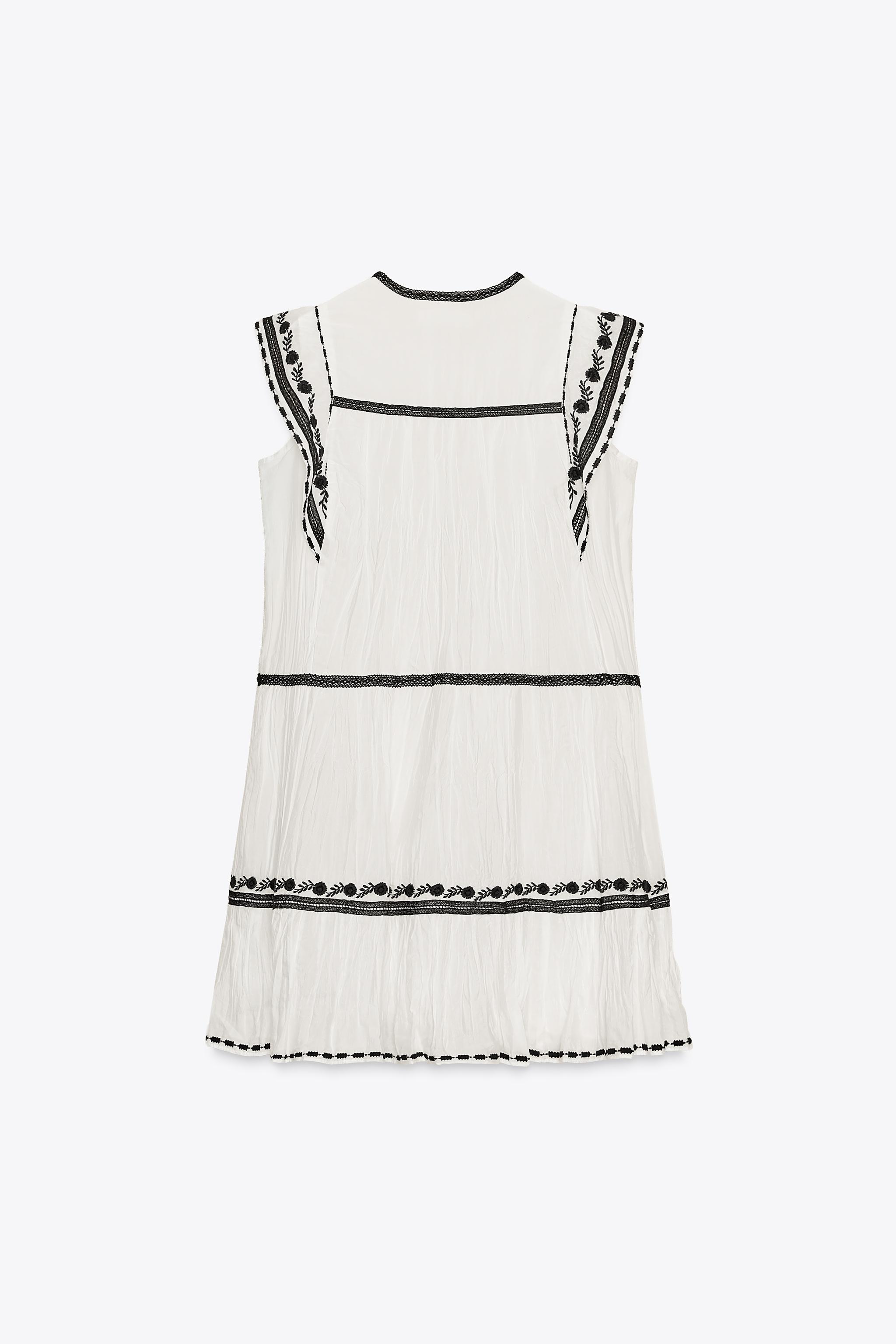 ZW COLLECTION EMBROIDERED SHORT DRESS