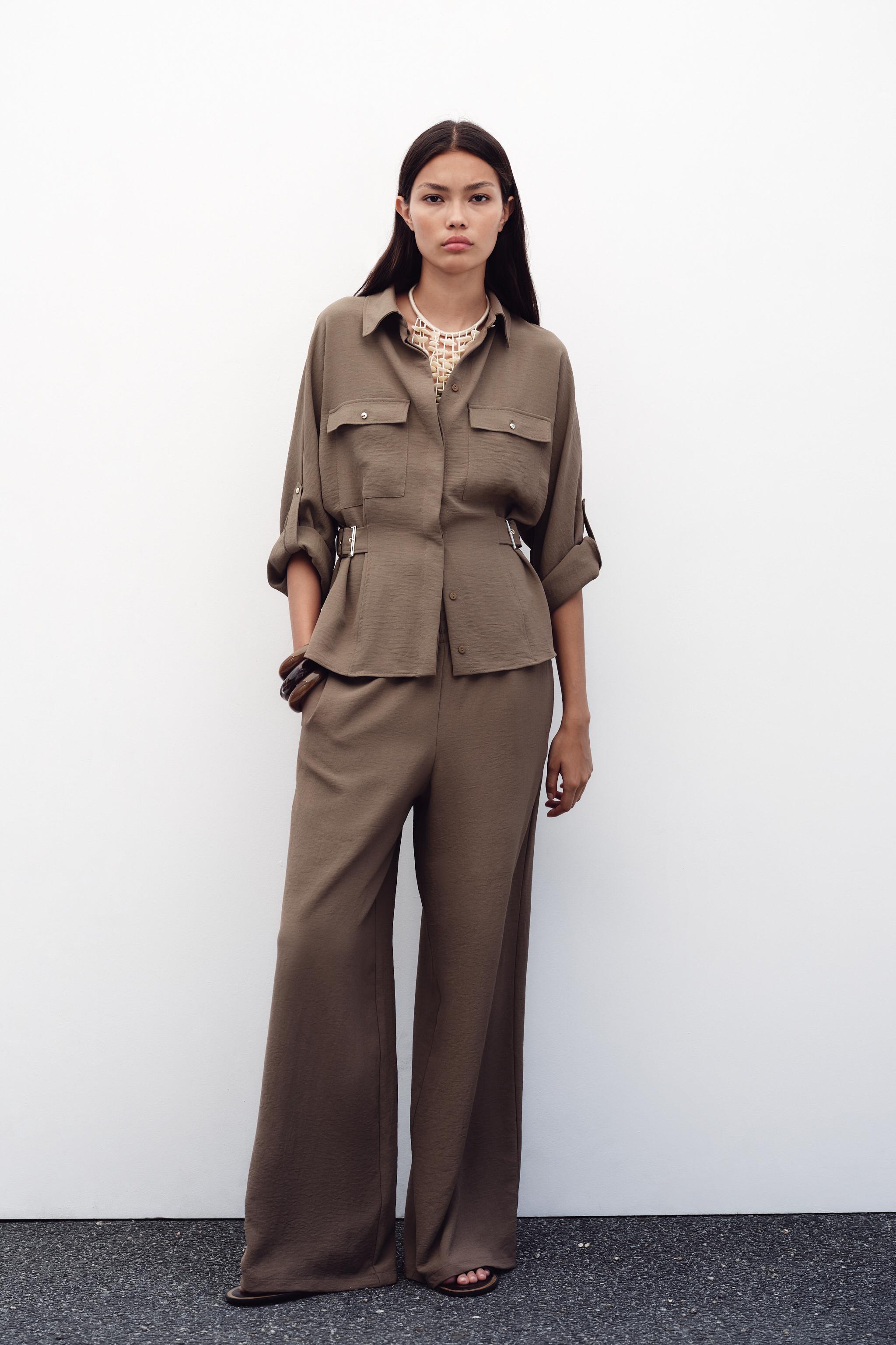 SAFARI SHIRT WITH SIDE BUCKLES