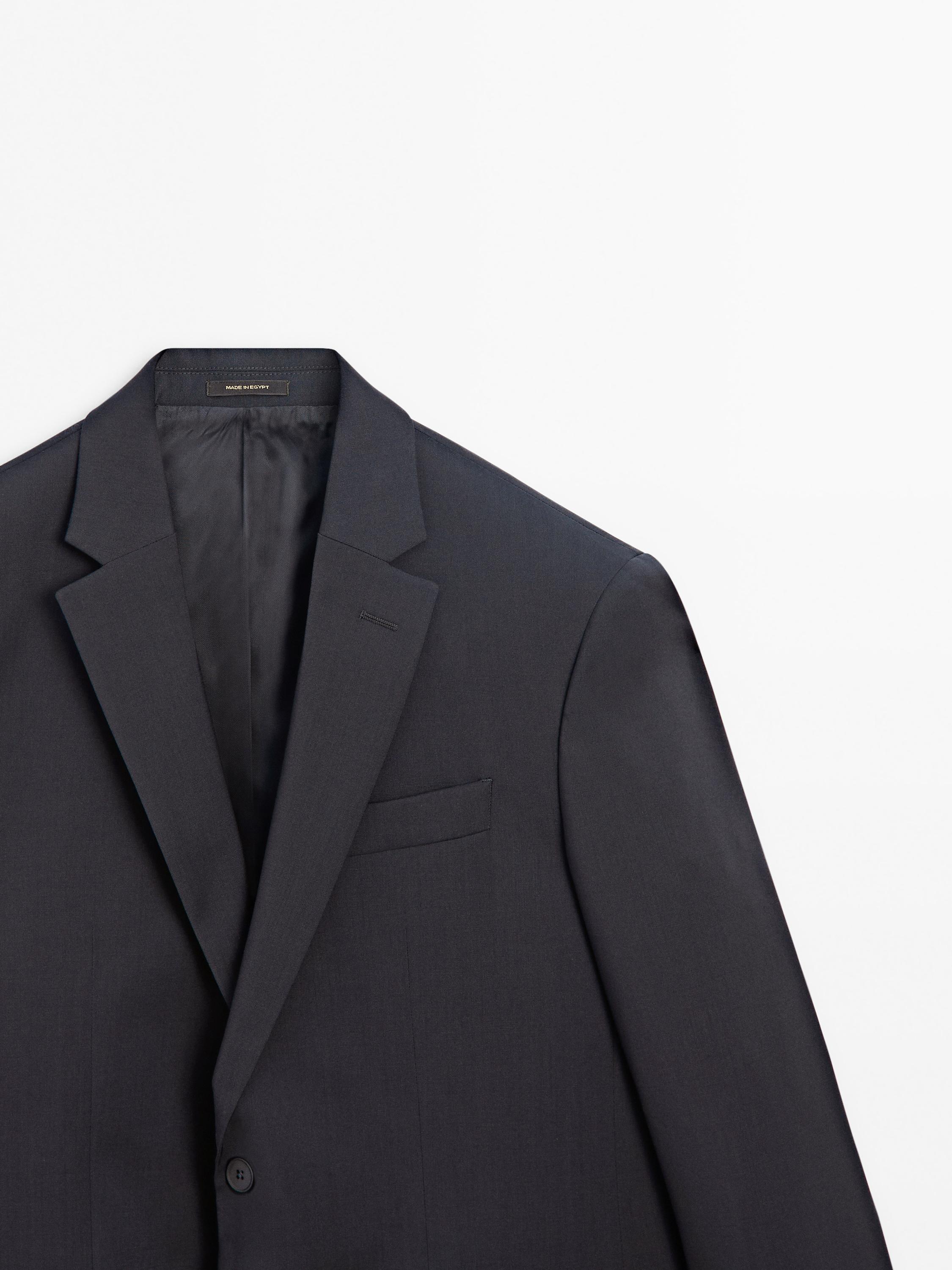 100% wool suit blazer