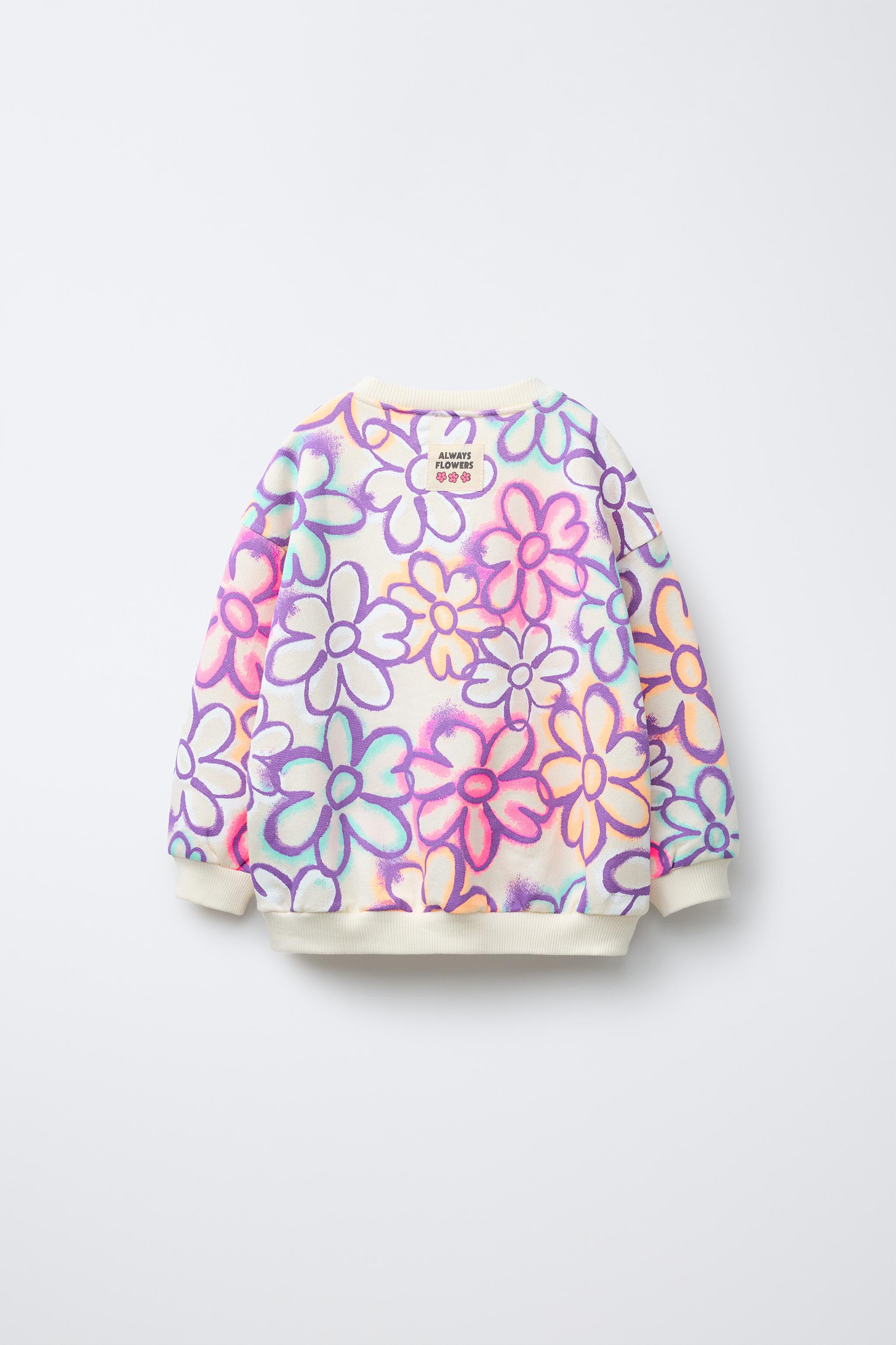 GRAFFITI FLORAL SWEATSHIRT