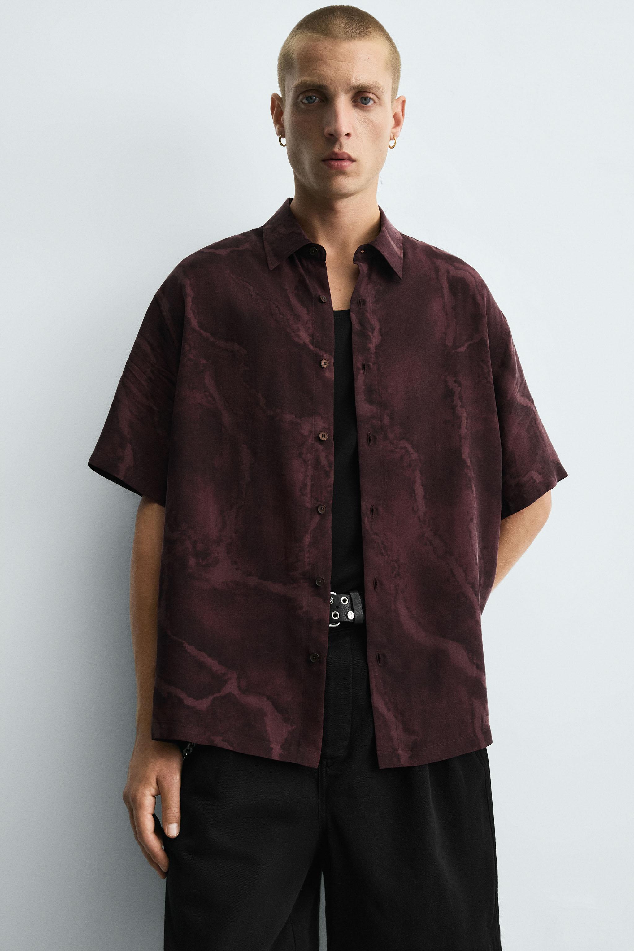 FLOWY TIE-DYE PRINT SHIRT