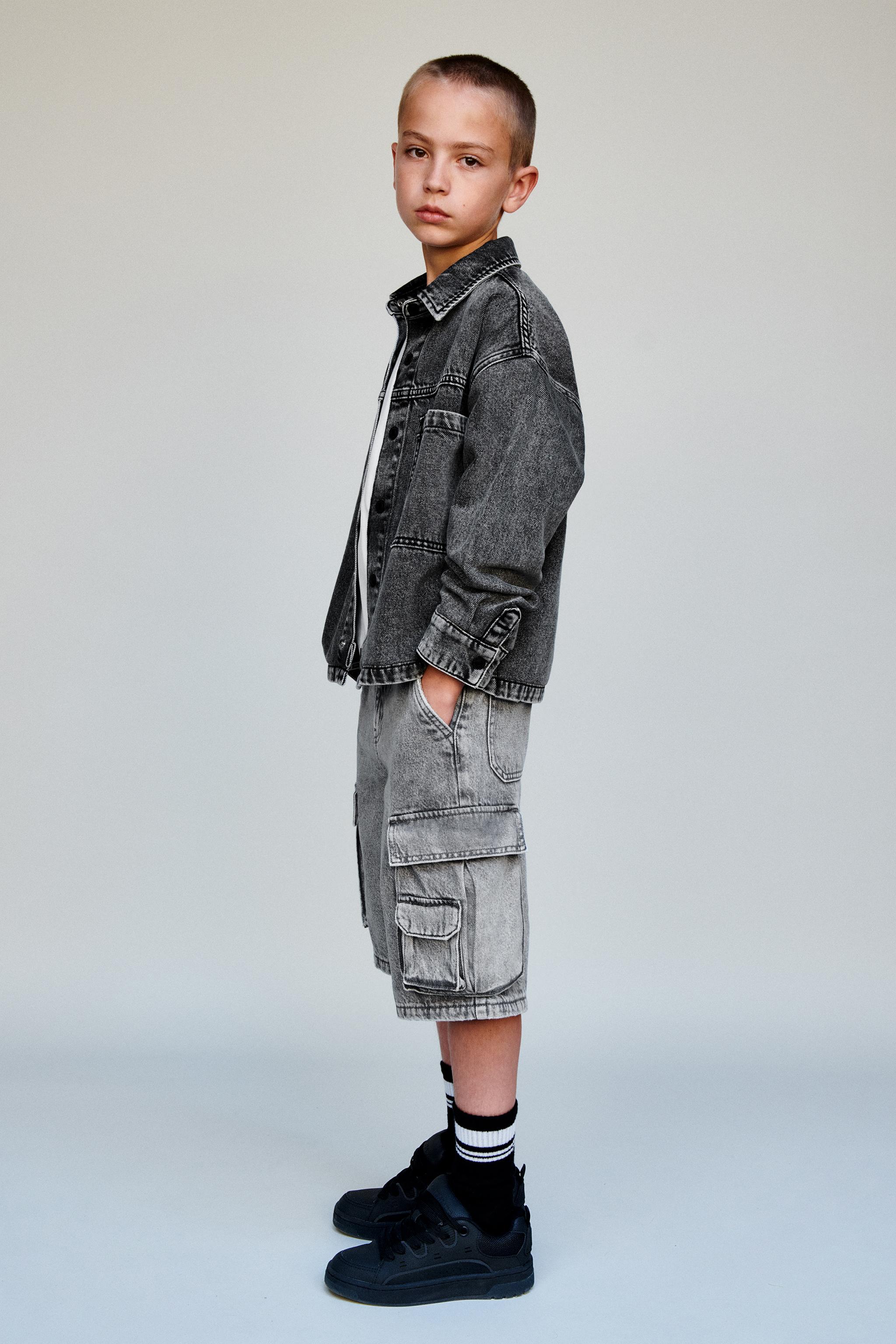 EMBROIDERED DENIM OVERSHIRT