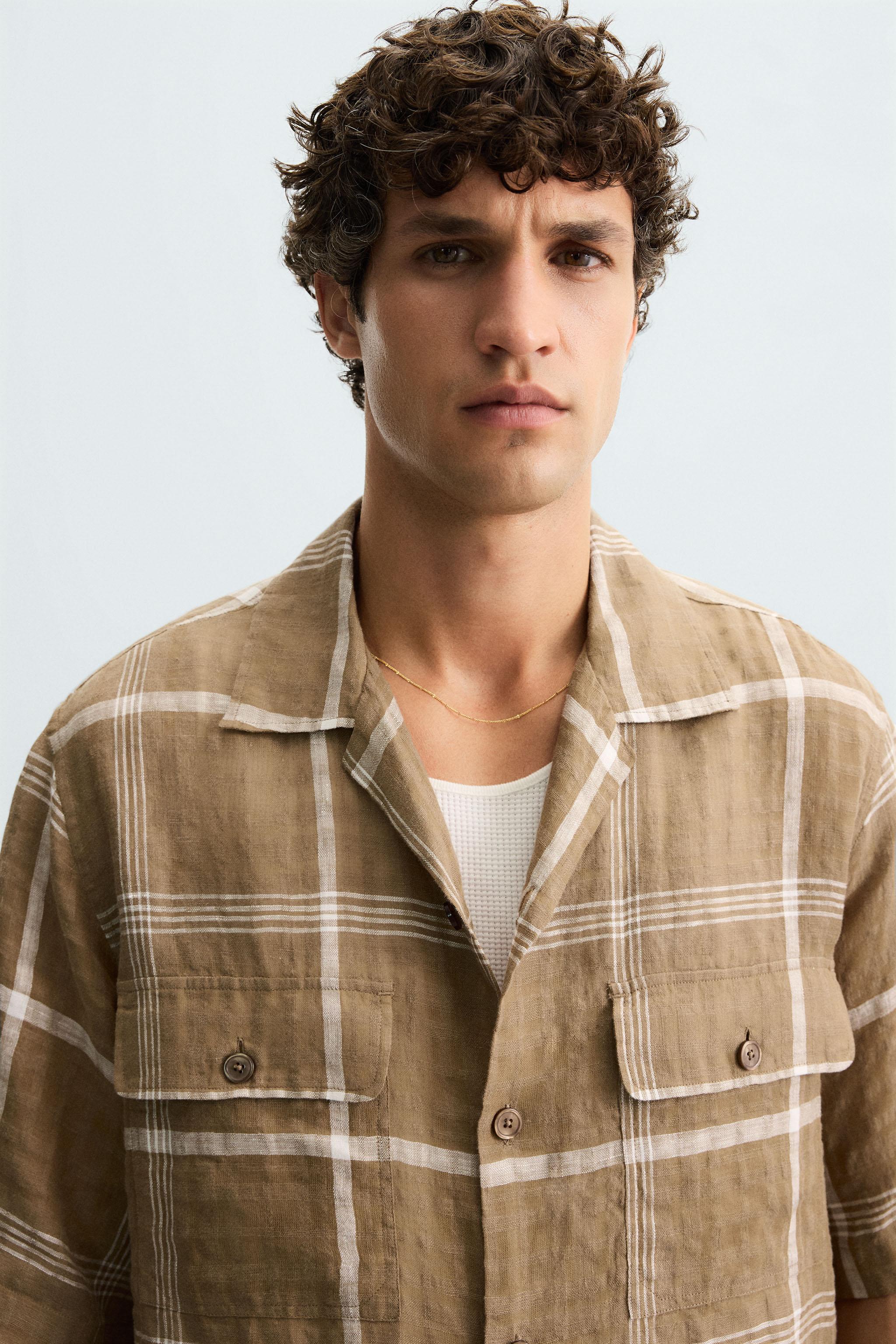 PLAID LINEN - COTTON SHIRT