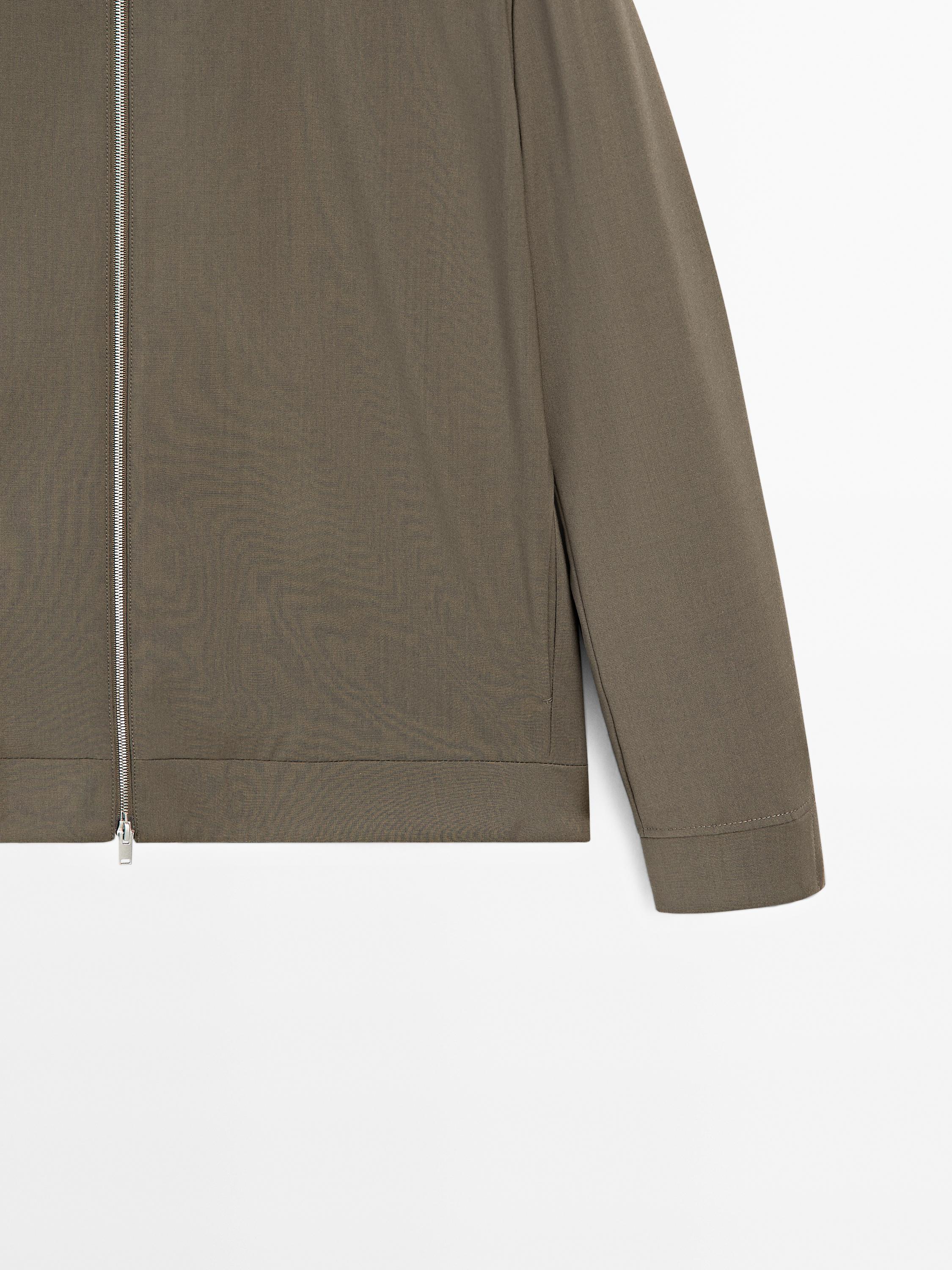 Total look wool blend jacket