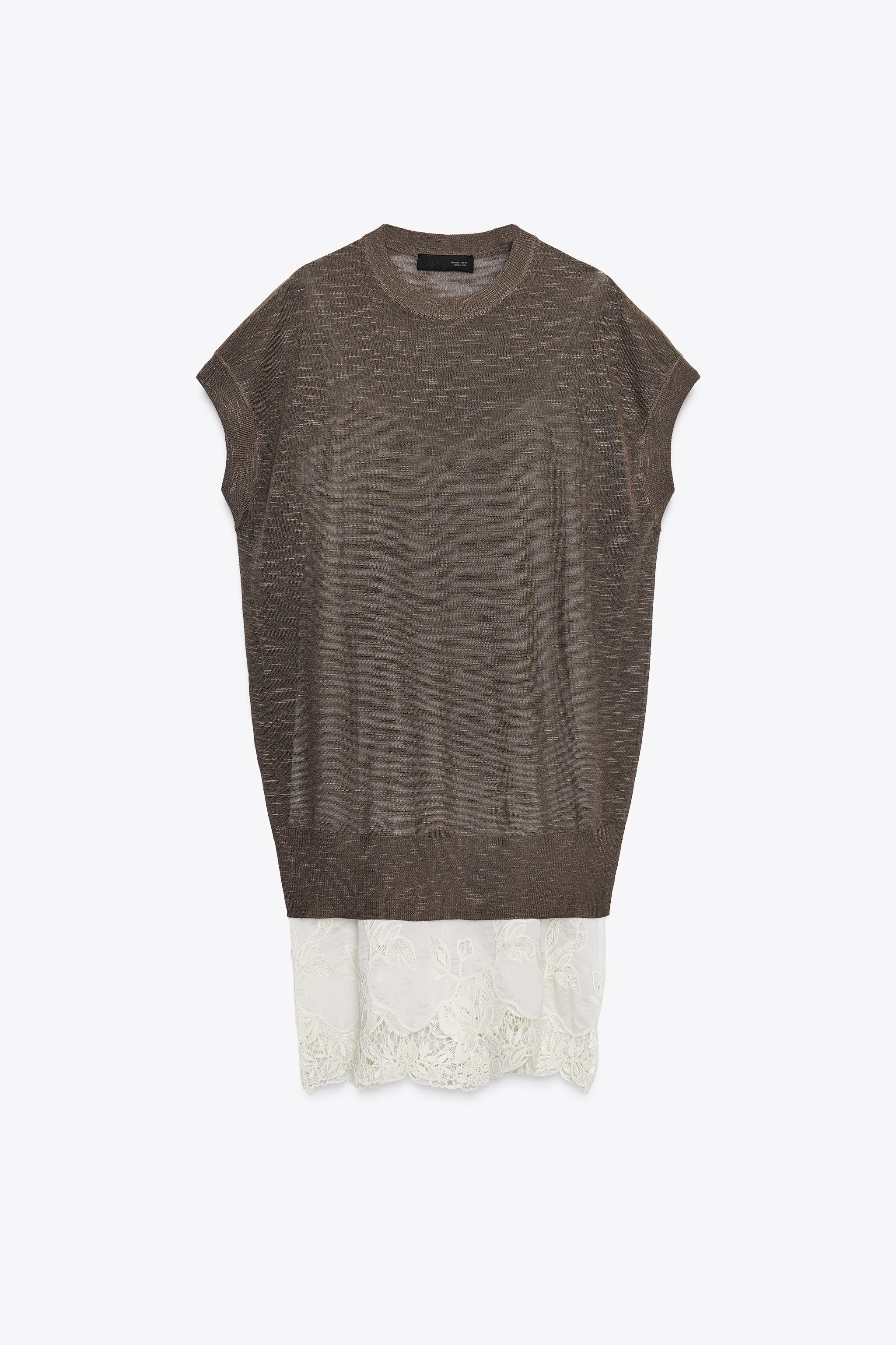 COMBINATION KNIT DRESS