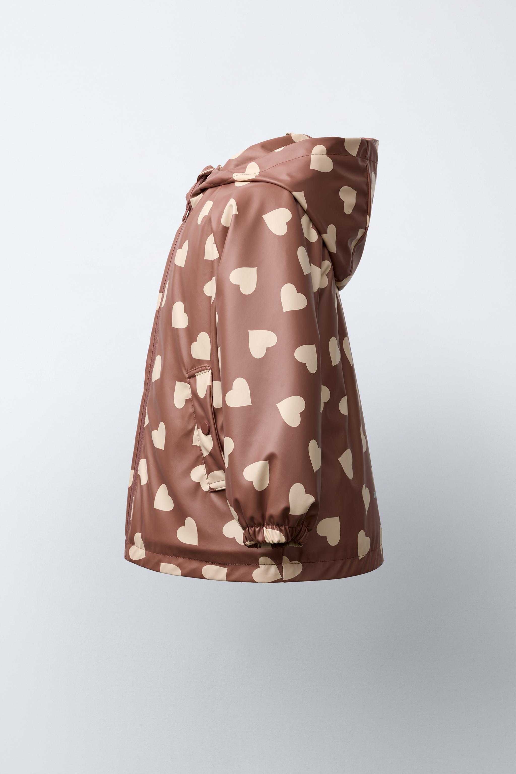 RUBBERIZED WATER-RESISTANT PRINTED RAINCOAT