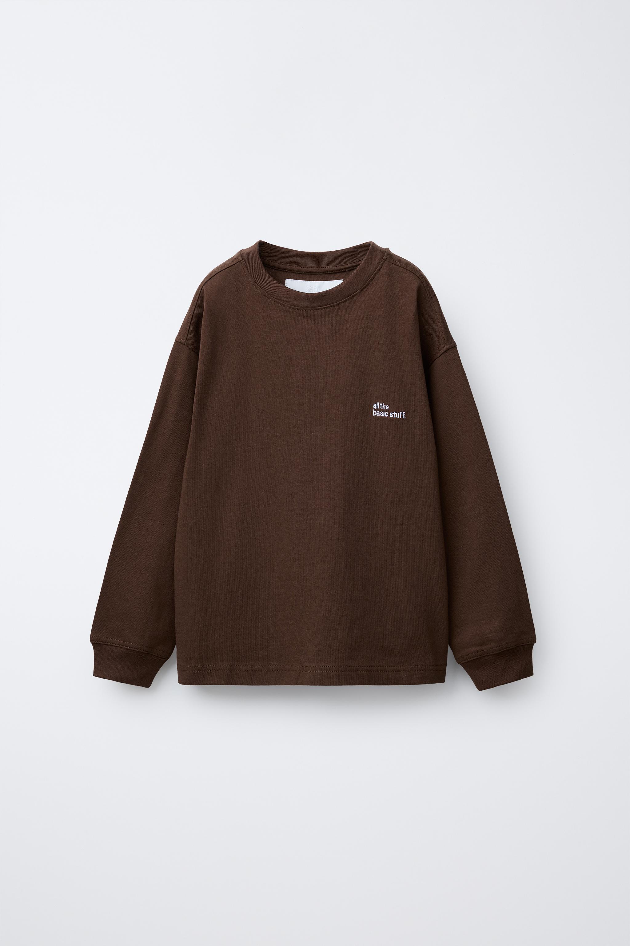 HEAVY WEIGHT EMBROIDERED TEXT T-SHIRT