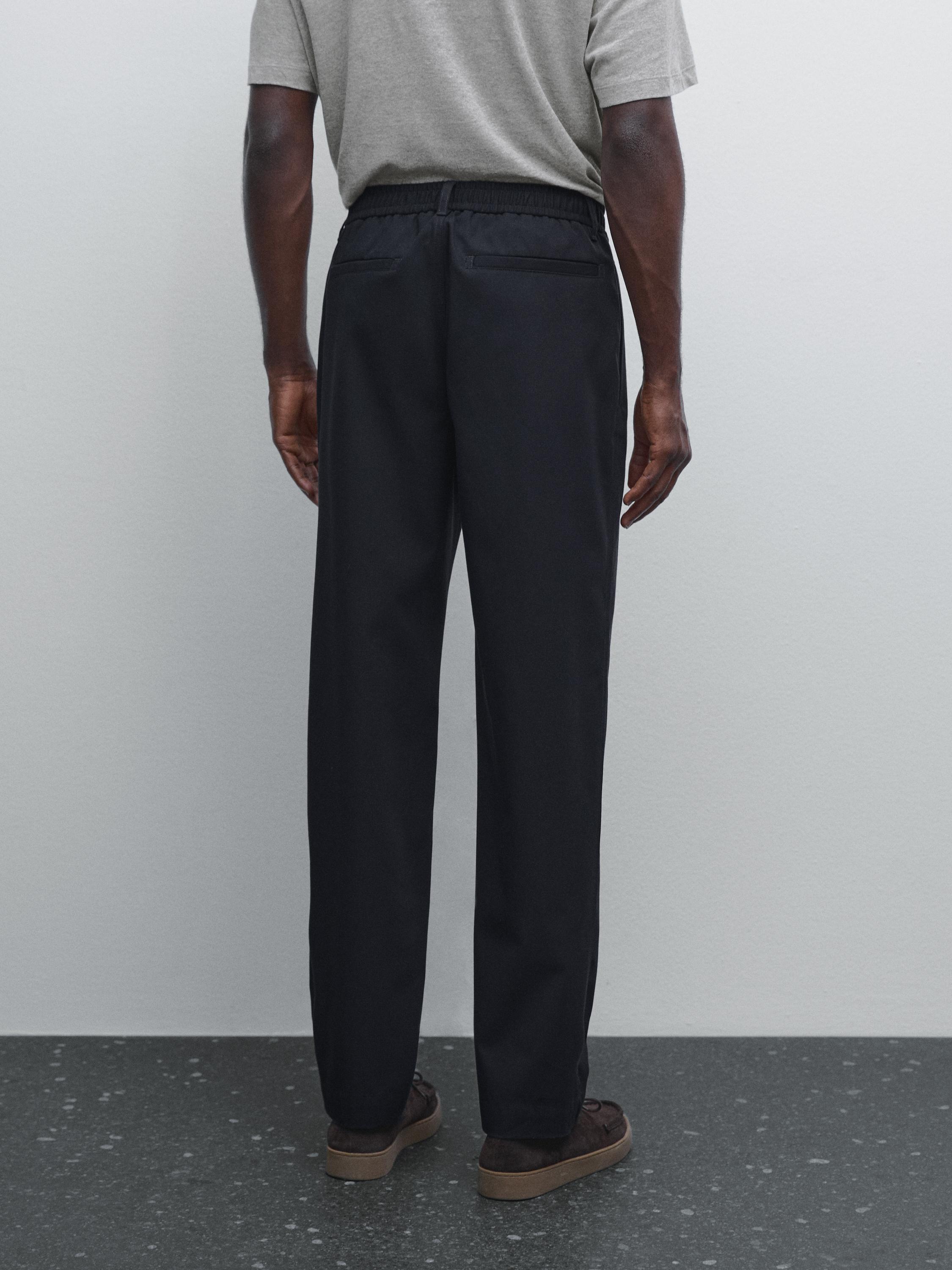 100% cotton jogger fit trousers