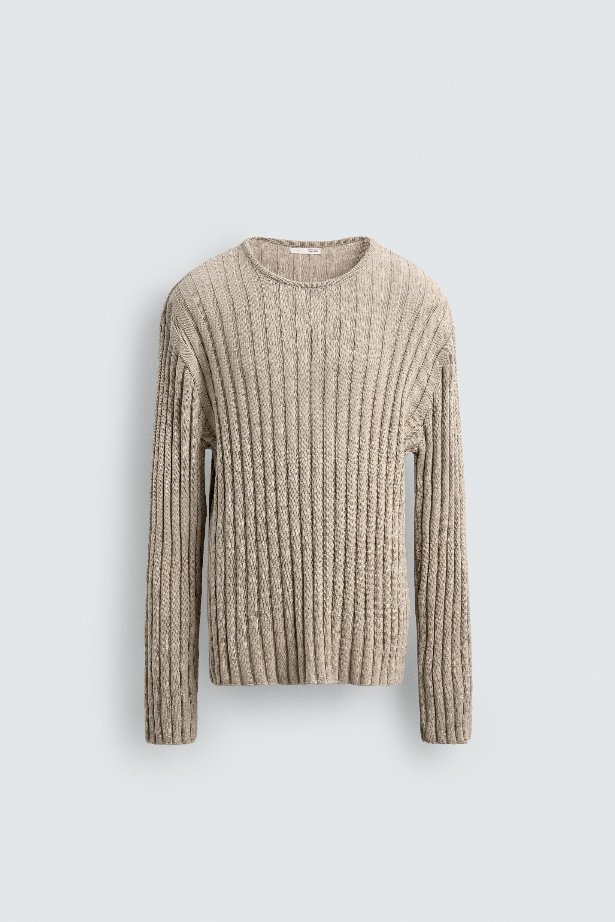 LIGHTWEIGHT RIBBED SWEATER