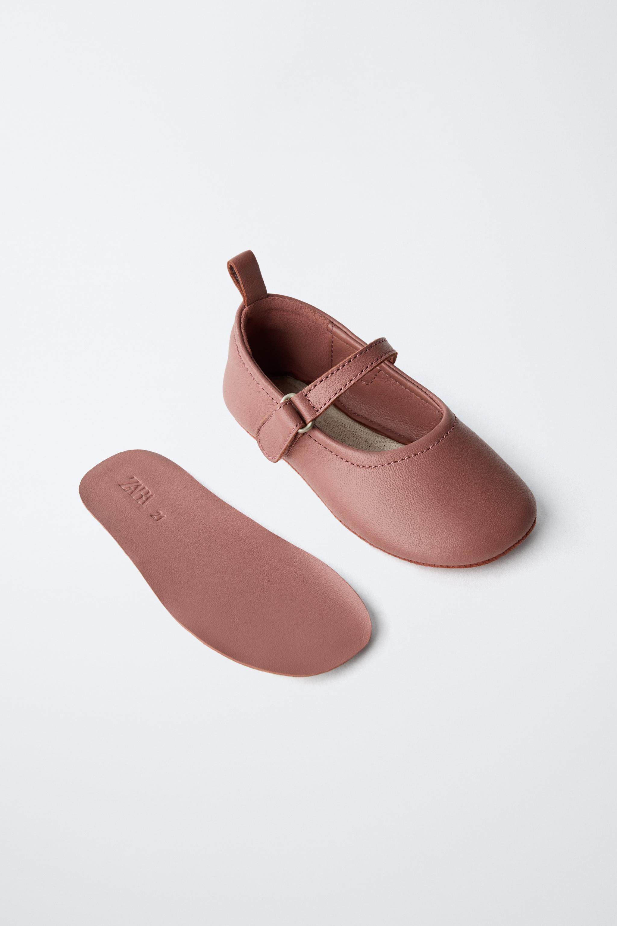 LEATHER BALLET FLATS