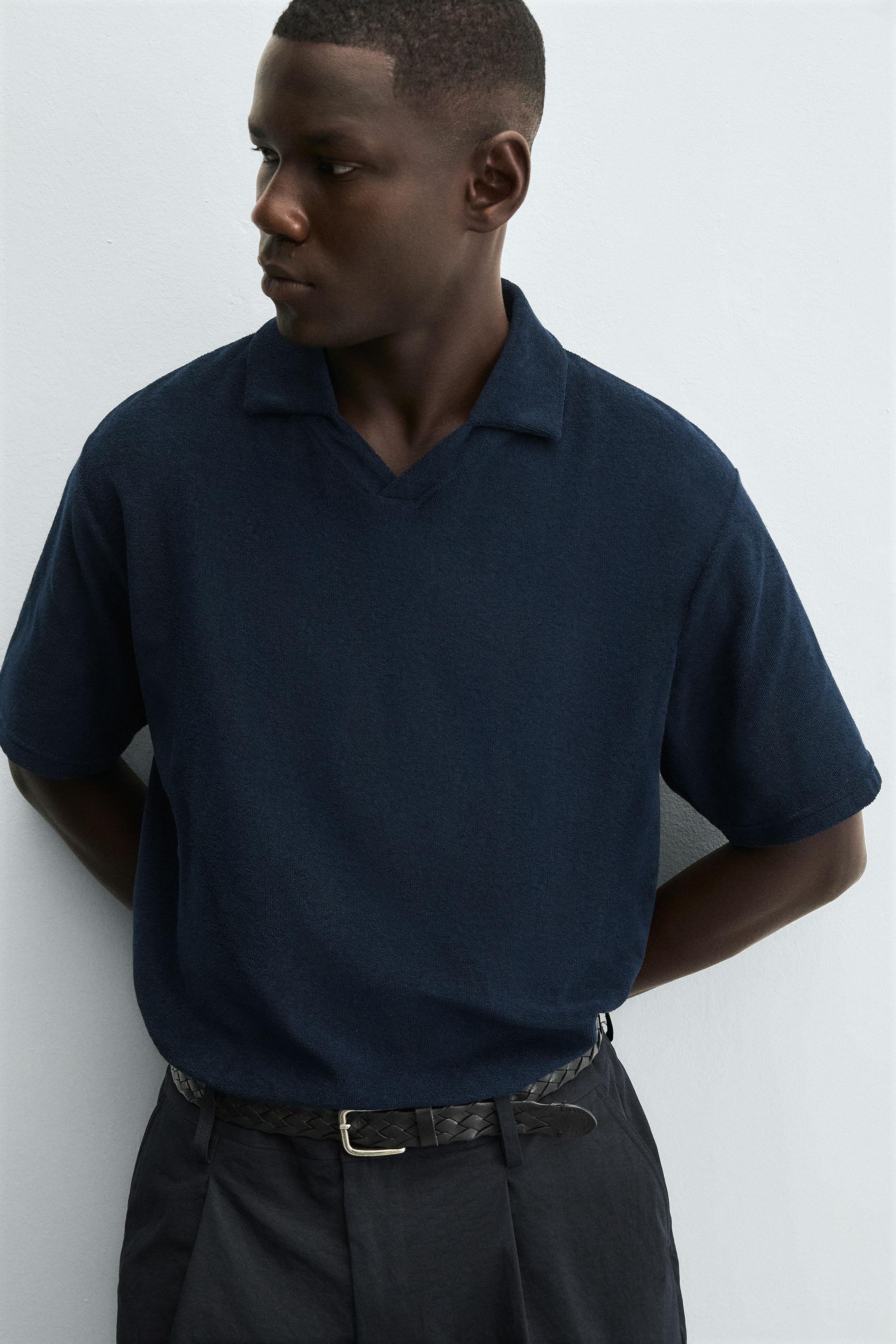 REGULAR FIT TERRY POLO