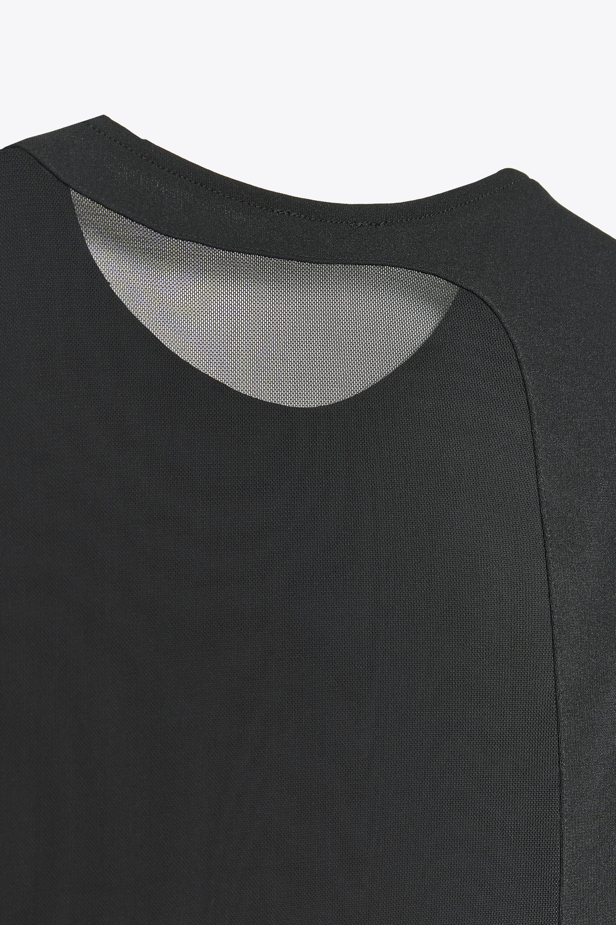 LONG COMBINATION TULLE DRESS