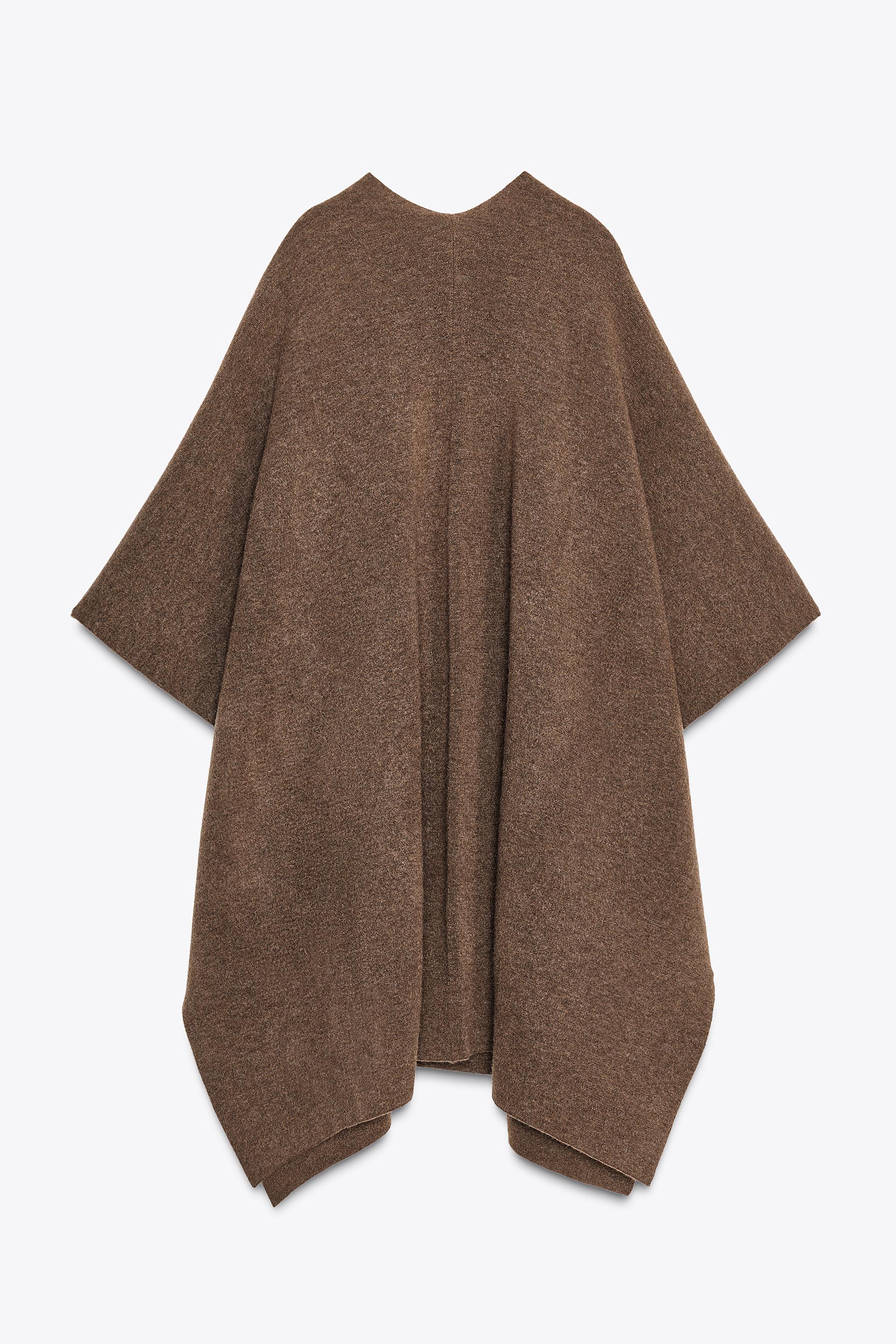 LONG KNIT CAPE