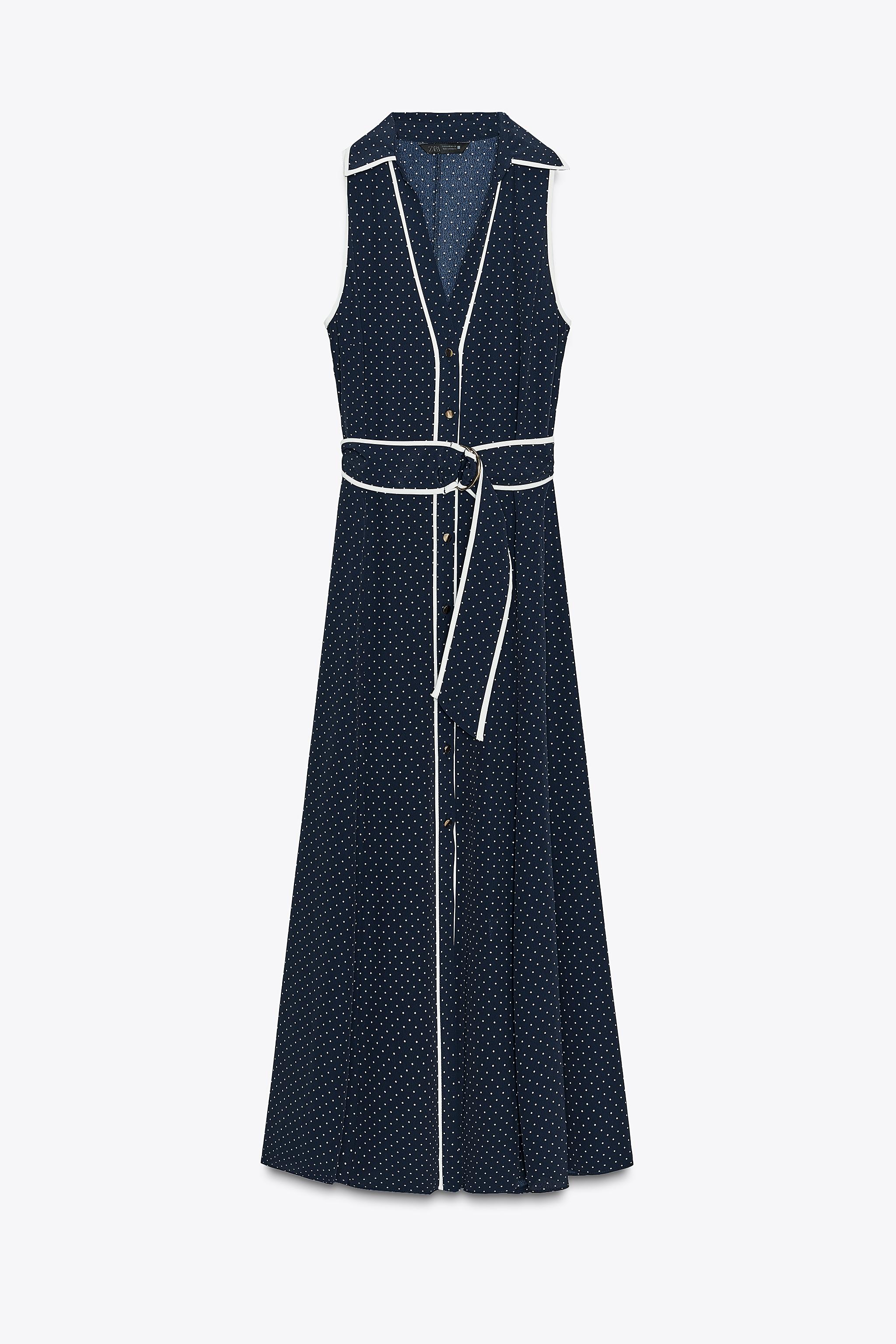 POLKA DOT MIDI DRESS