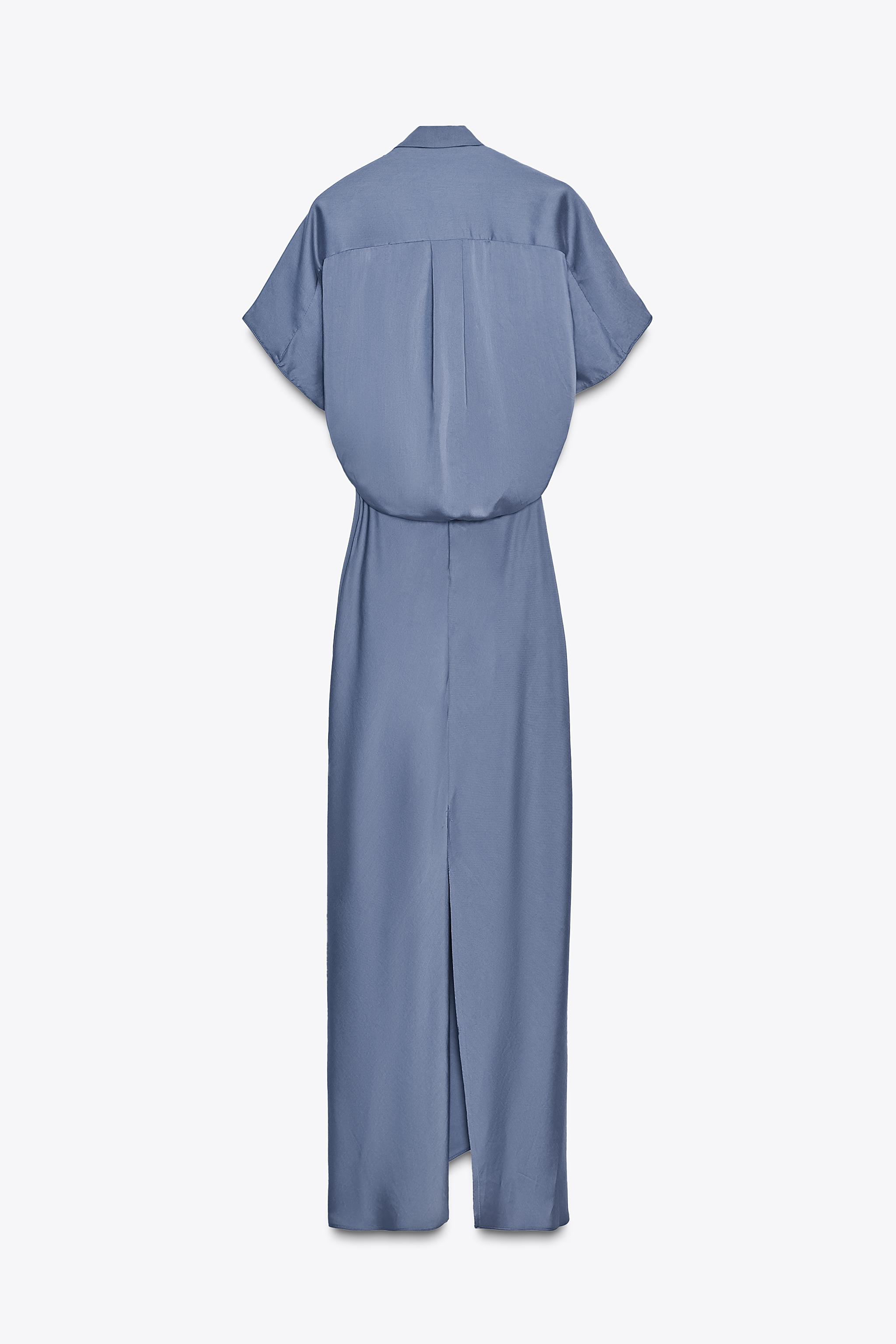 ZW COLLECTION SATIN EFFECT WRAP DRESS