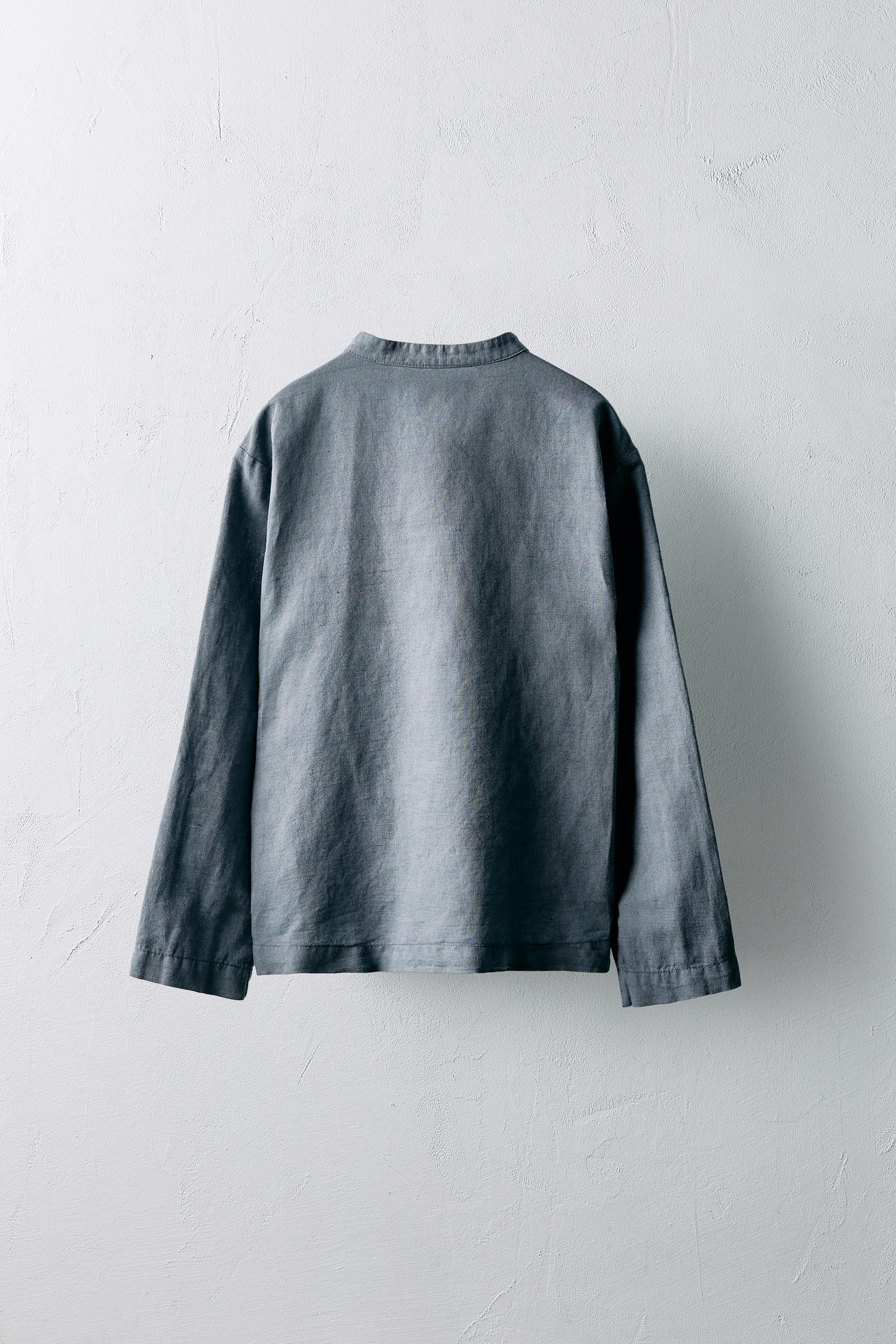 AGES 6-10/ LIMITED EDITION LINEN PLEATED SHIRT