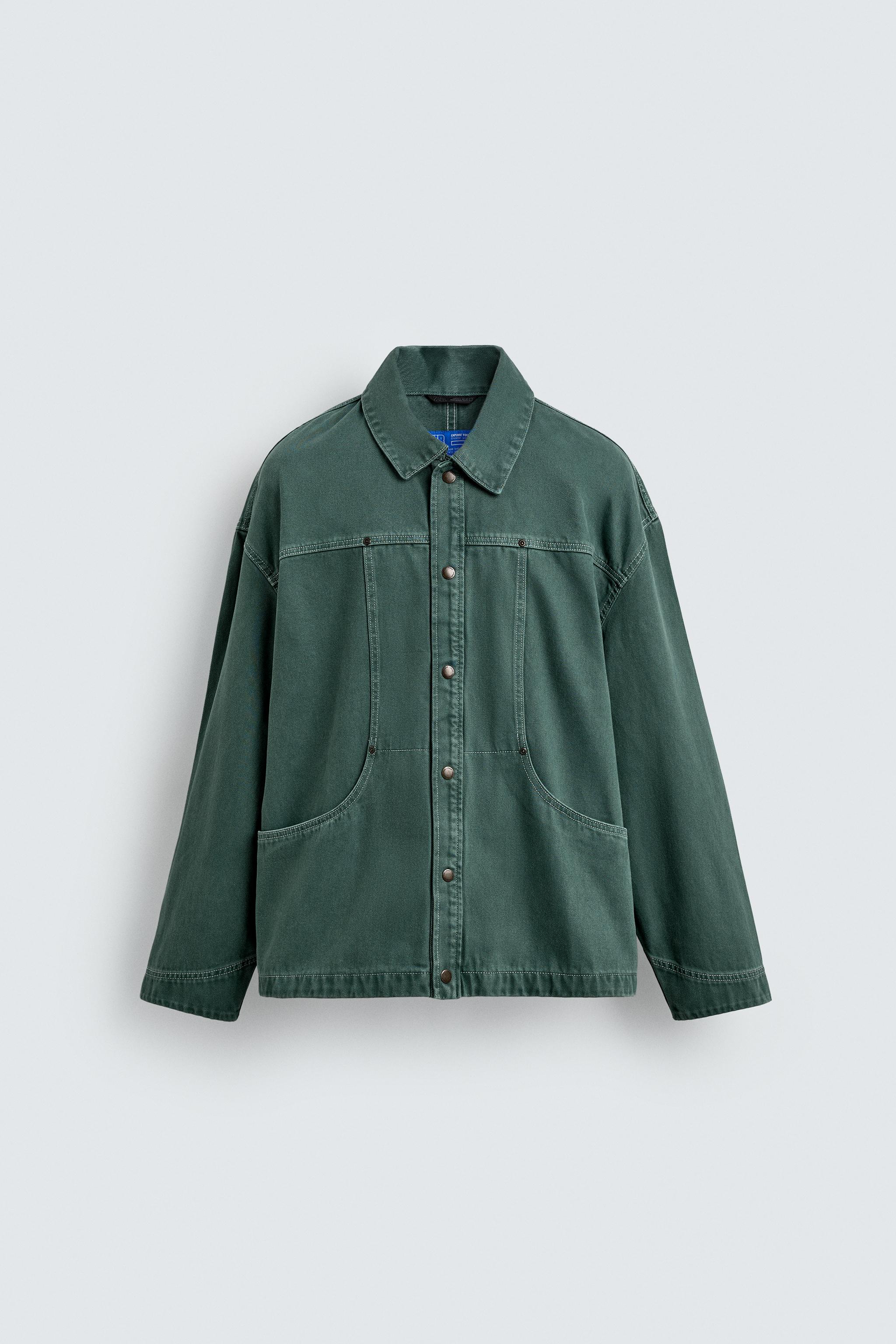 WASHED TEXTURED OVERSHIRT