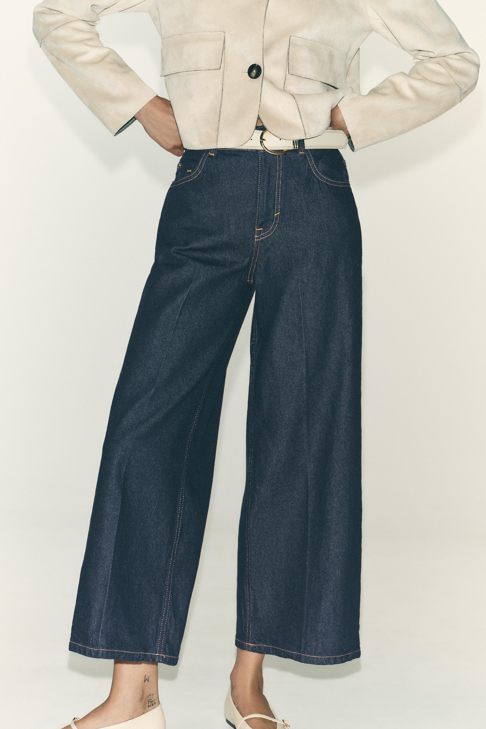 Z1975 PRESSED CREASE BELTED JEANS