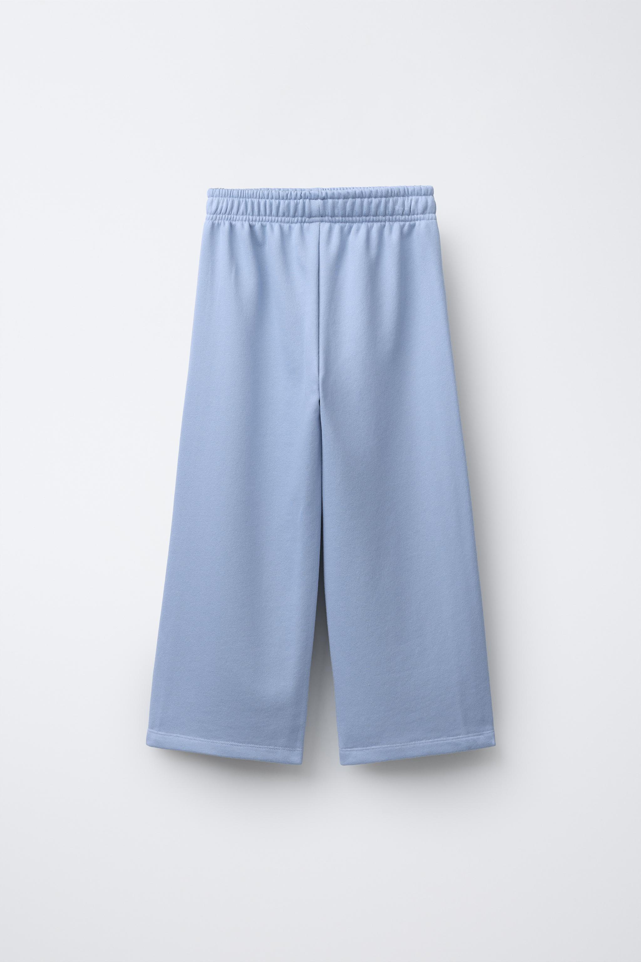 WIDE LEG PLUSH JOGGING PANTS