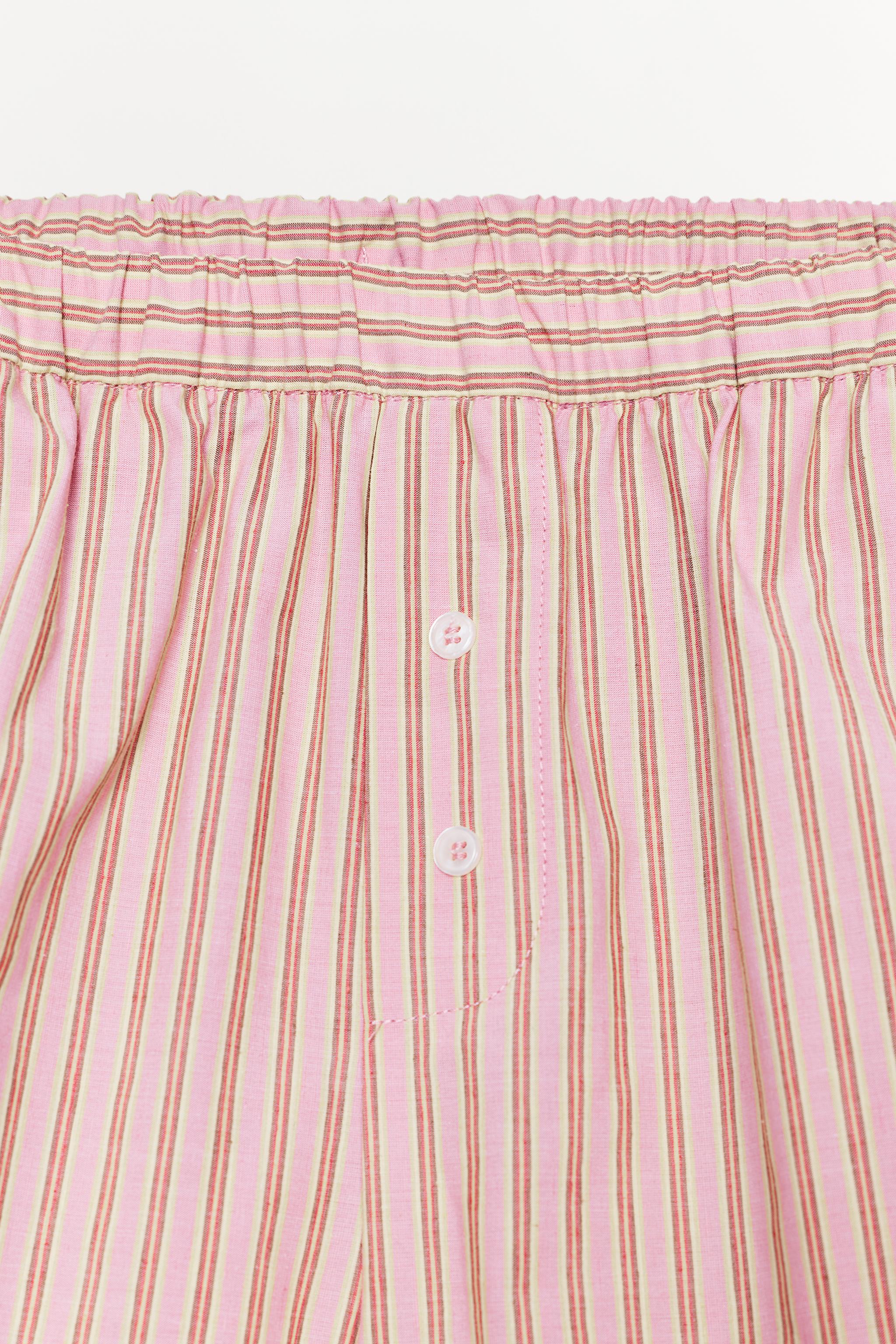 STRIPED SHORTS WITH COTTON