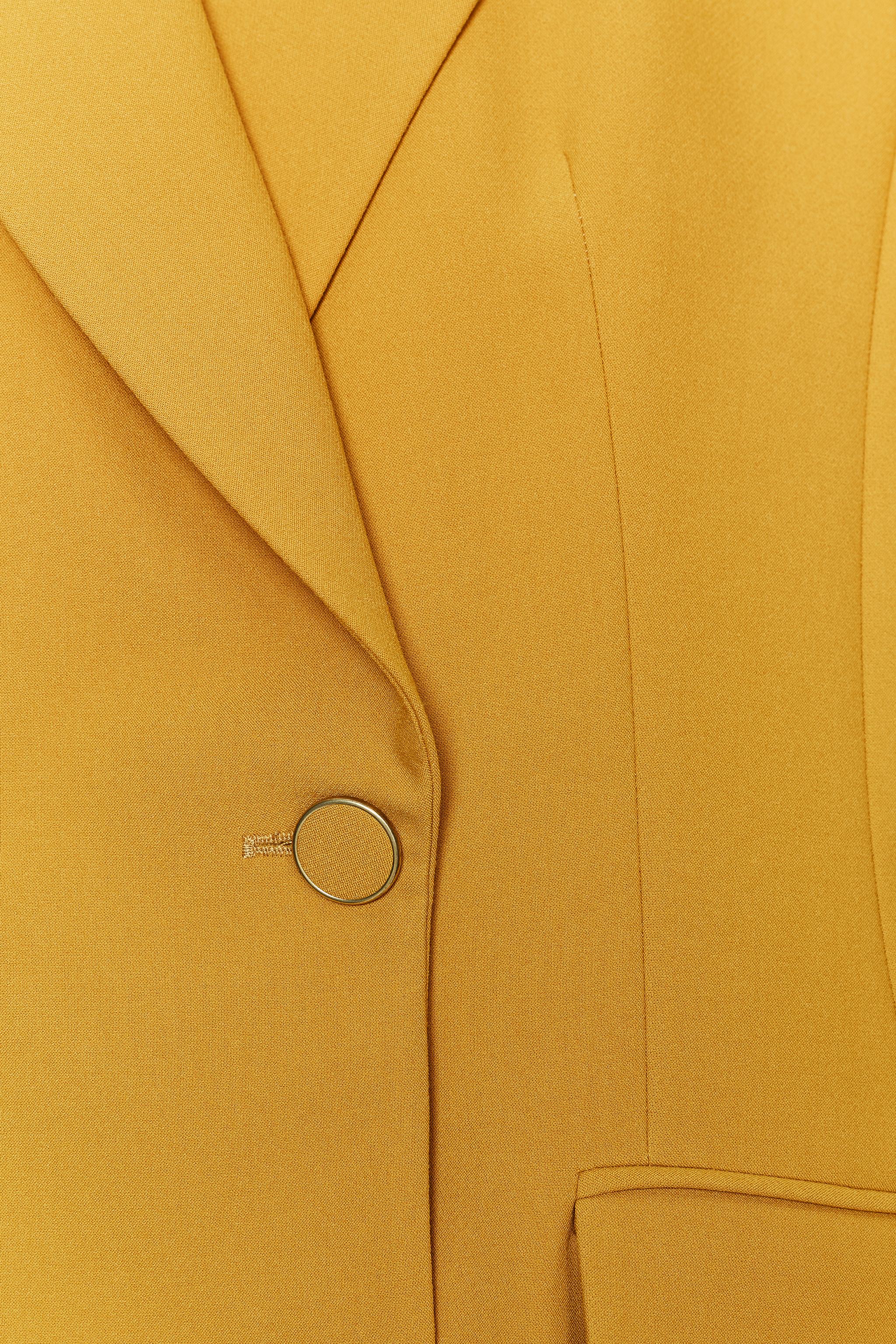 DOUBLE BREASTED BLAZER WITH SHOULDER PADS