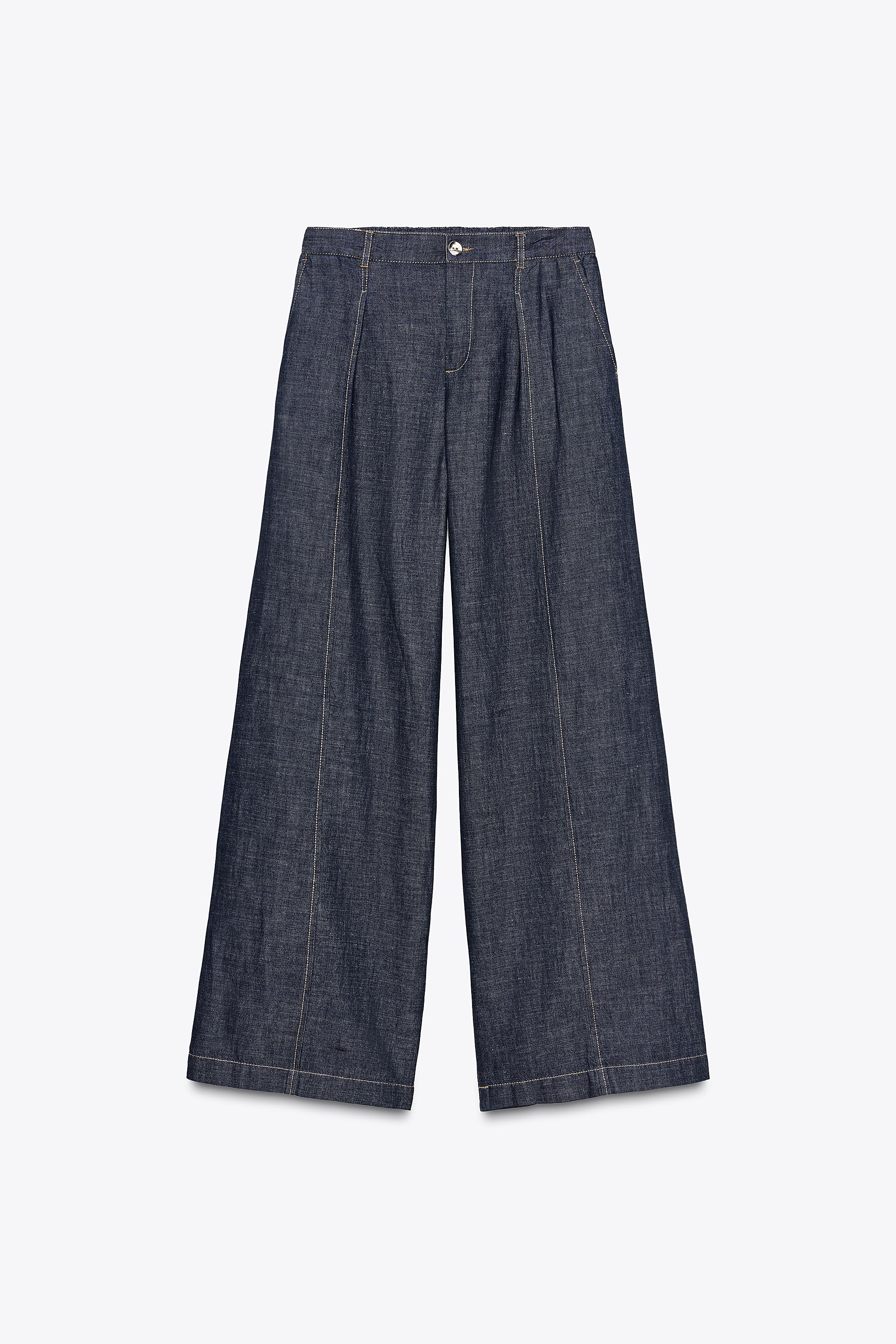 WIDE LEG LINEN PANTS
