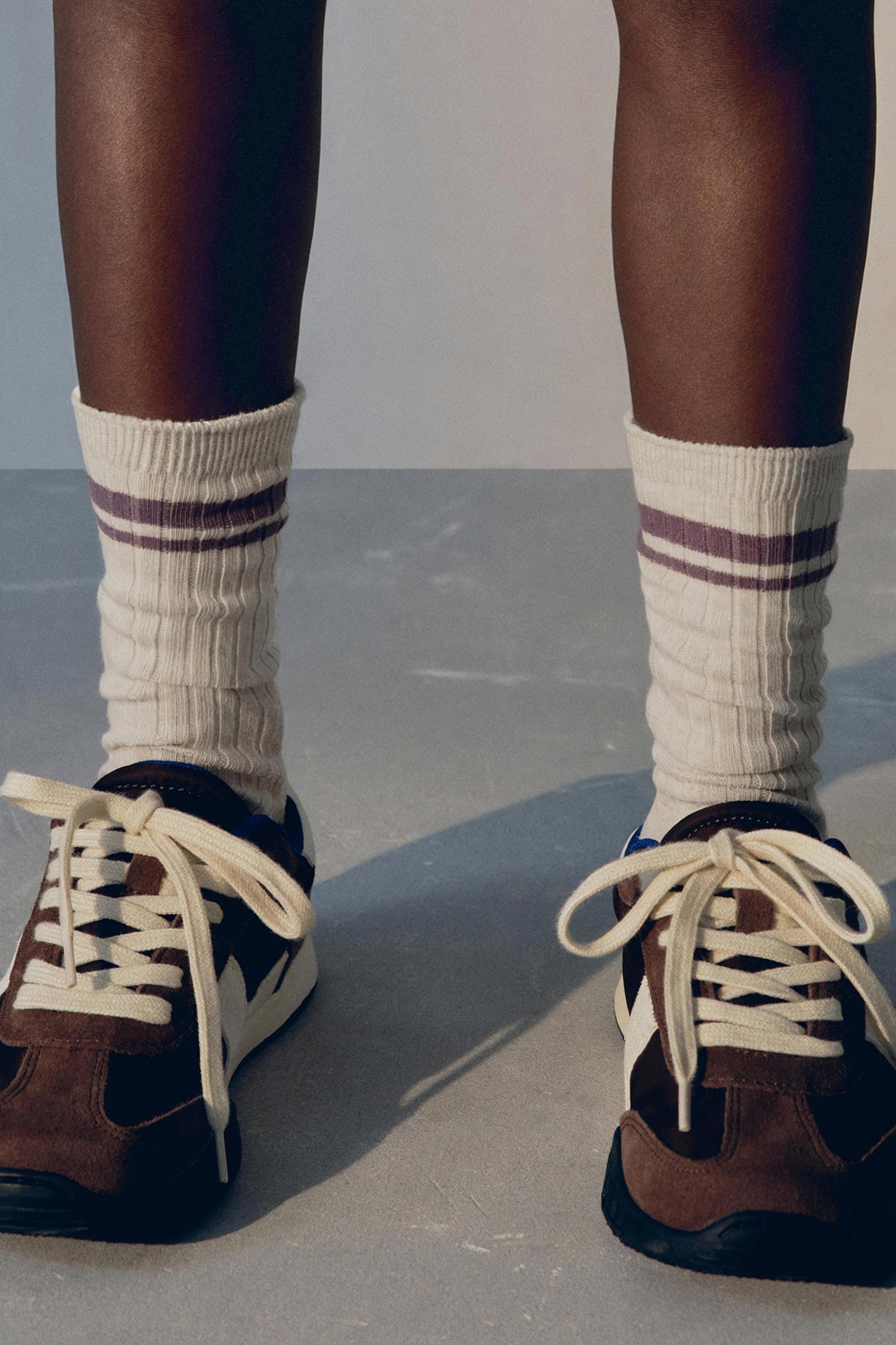 THREE-PACK OF STRIPED LONG SOCKS