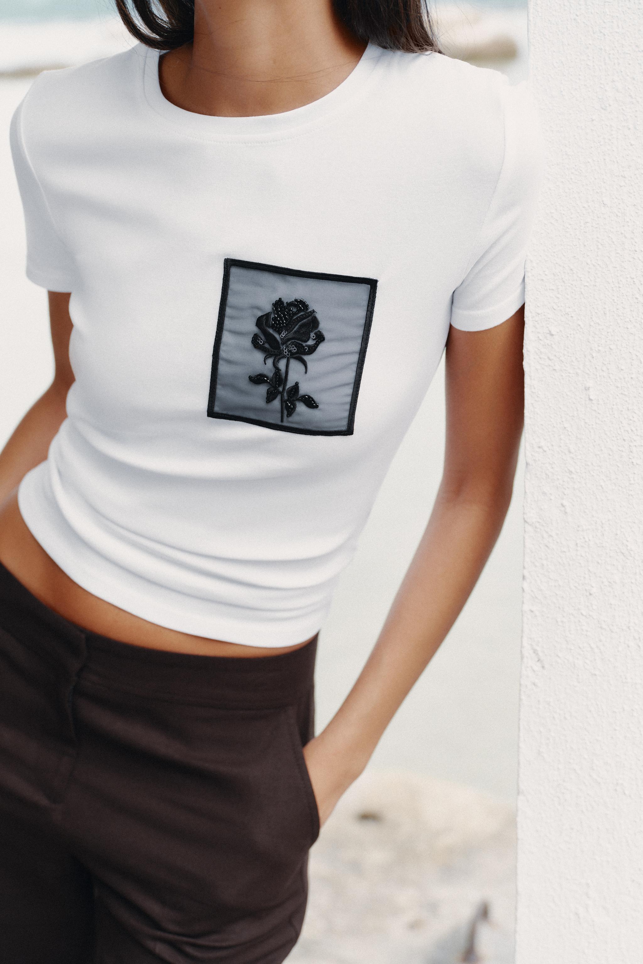 FLORAL POCKET T-SHIRT