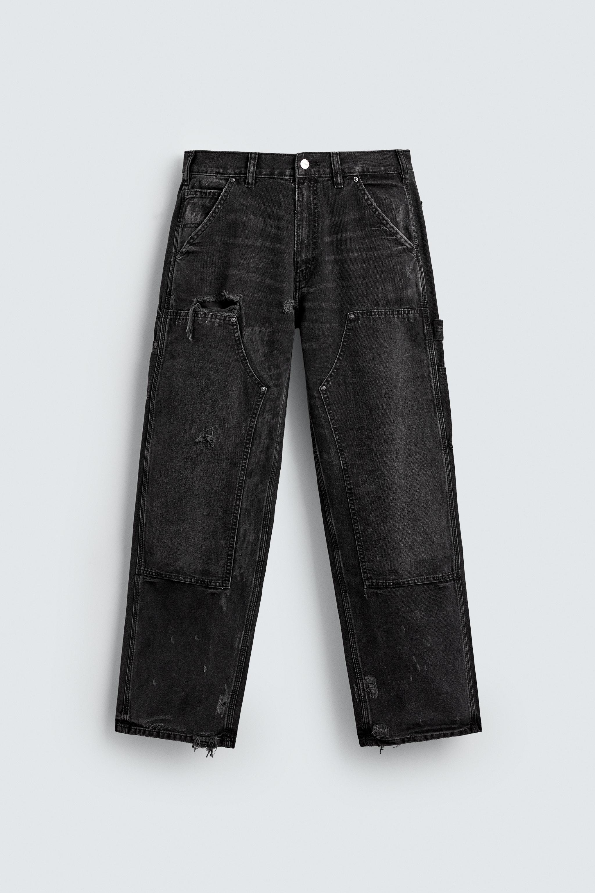 WASHED EFFECT CARPENTER JEANS