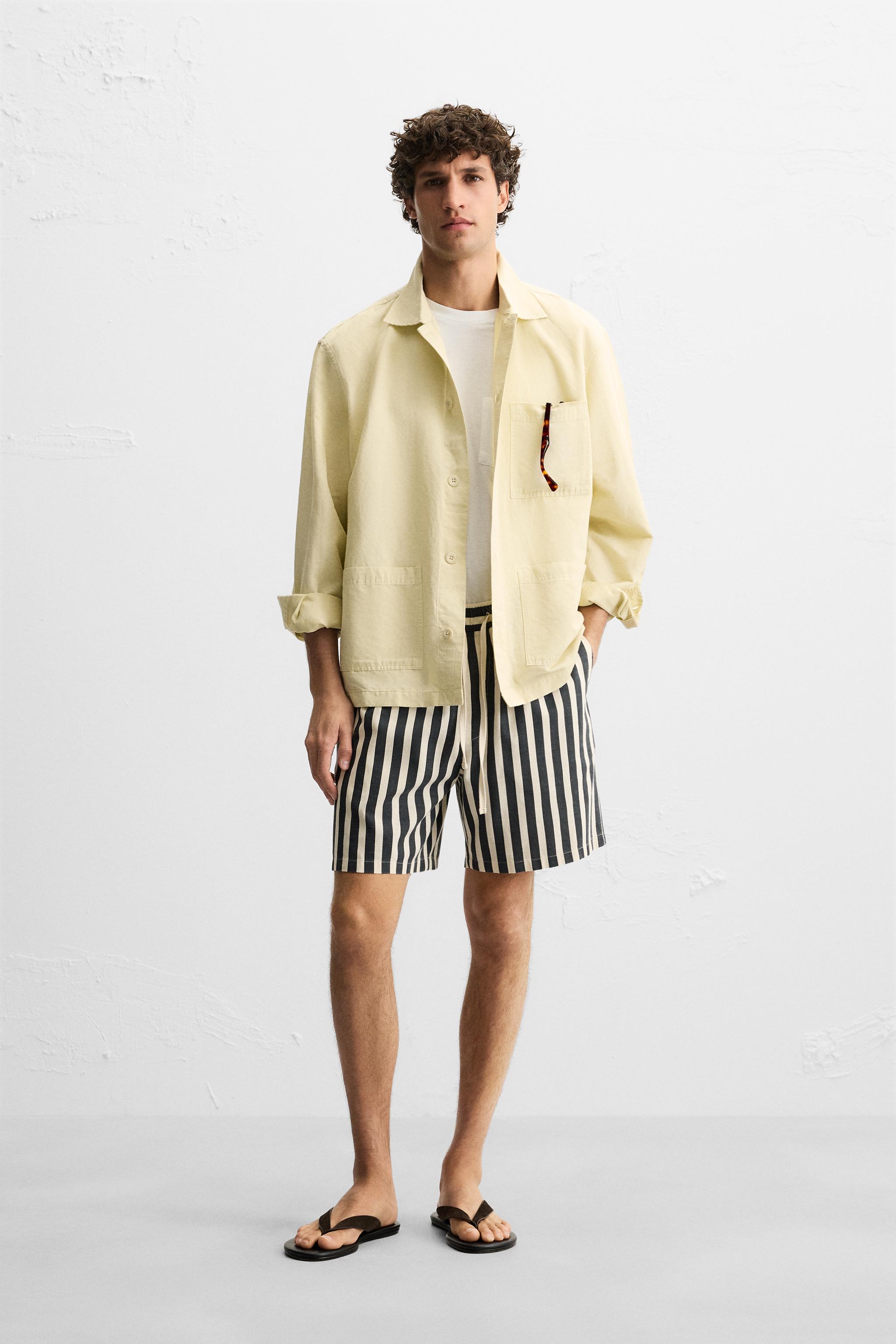 JACQUARD TEXTURED SHORTS